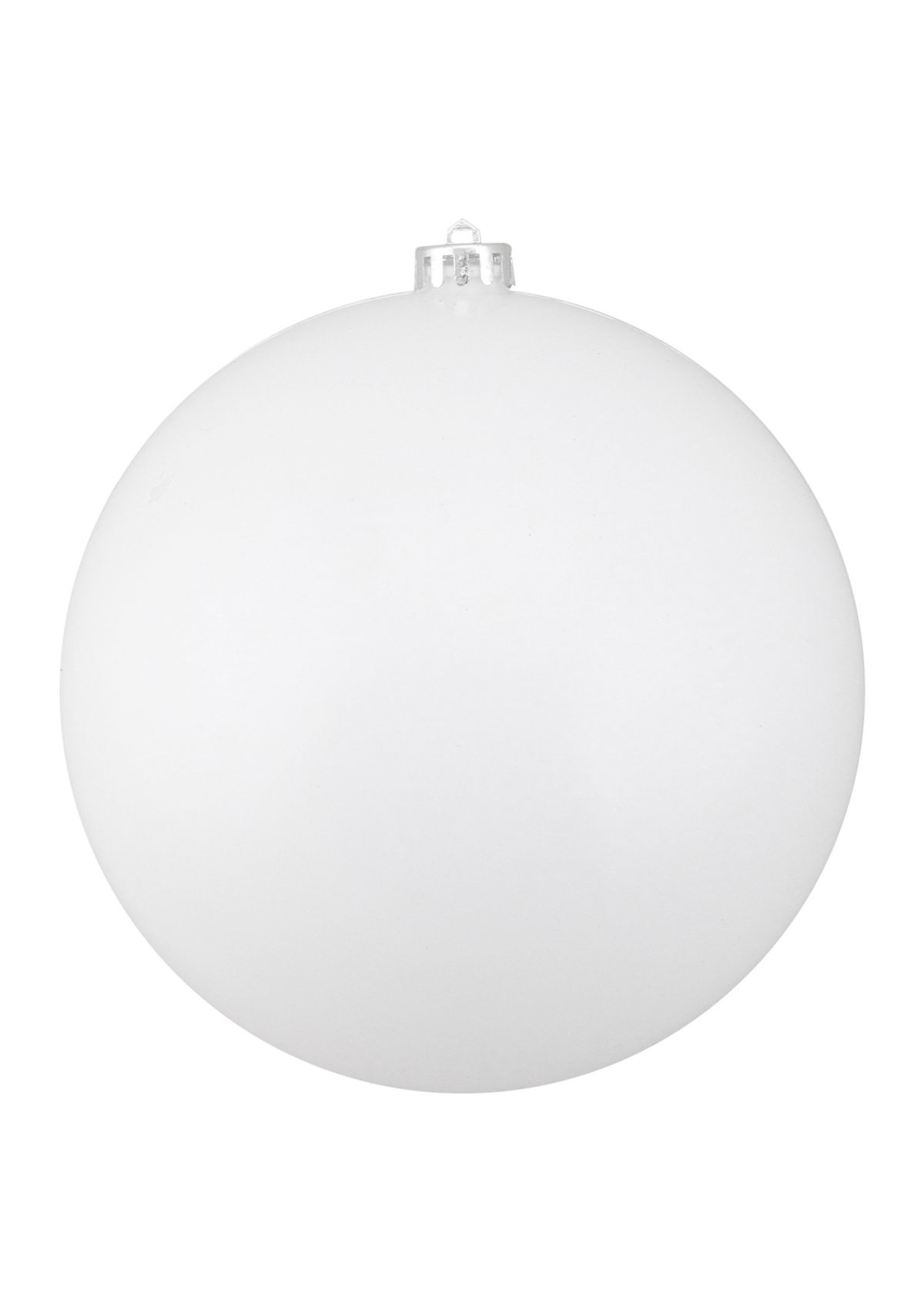 Shiny White Shatterproof Christmas Ball Ornament 8Inch (200mm)