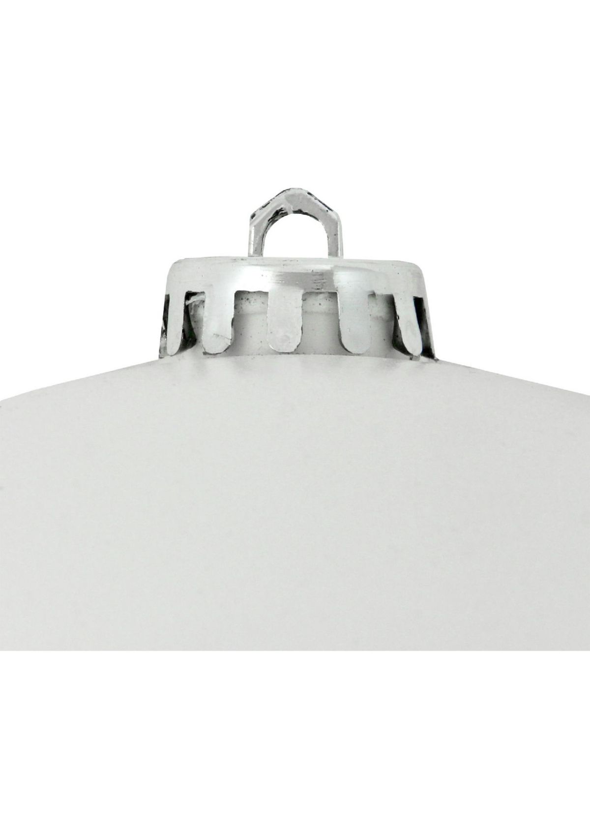 Shiny White Shatterproof Christmas Ball Ornament 8Inch (200mm)