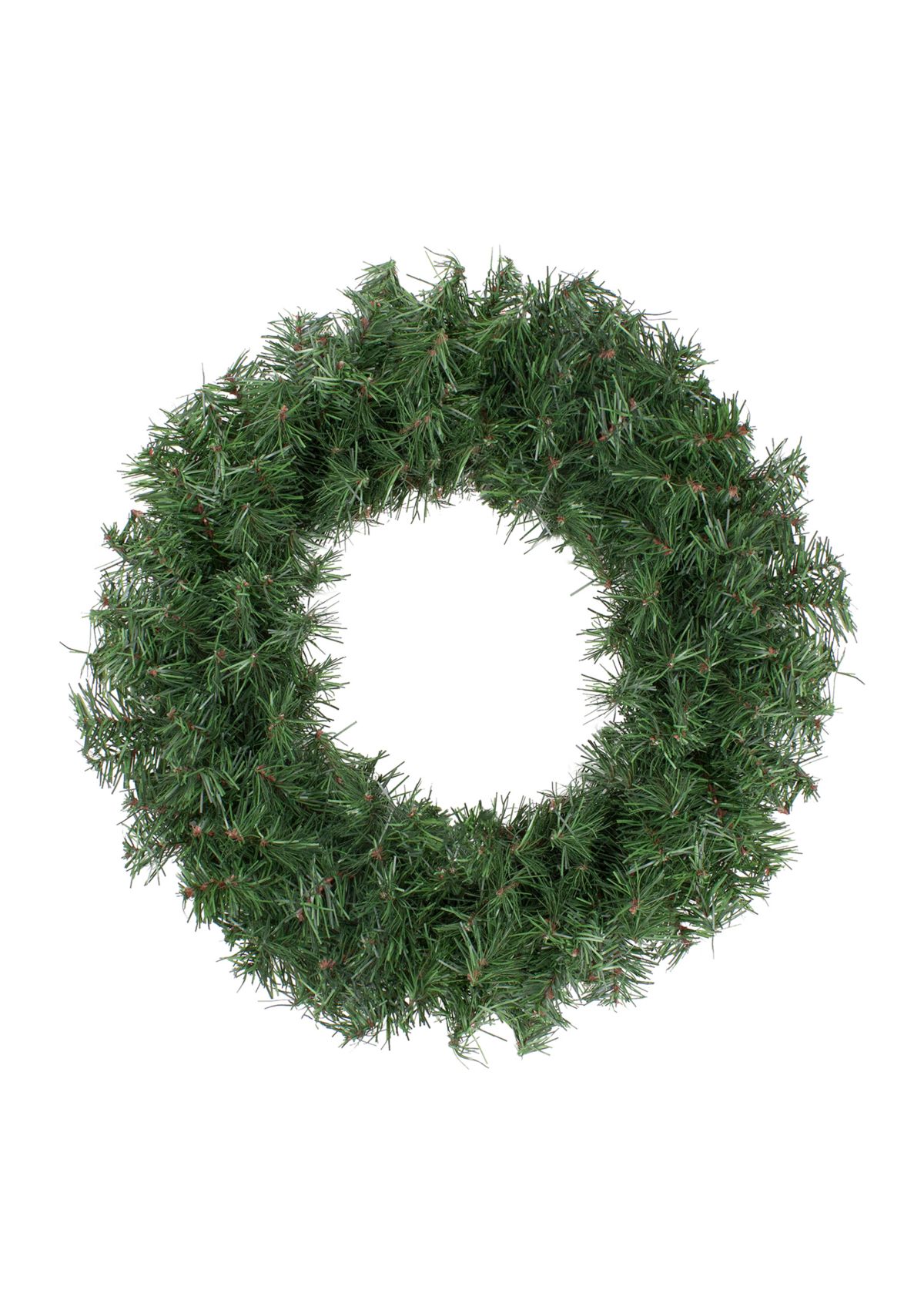 18 in Unlit Canadian Pine Artificial Christmas Wreath  Green