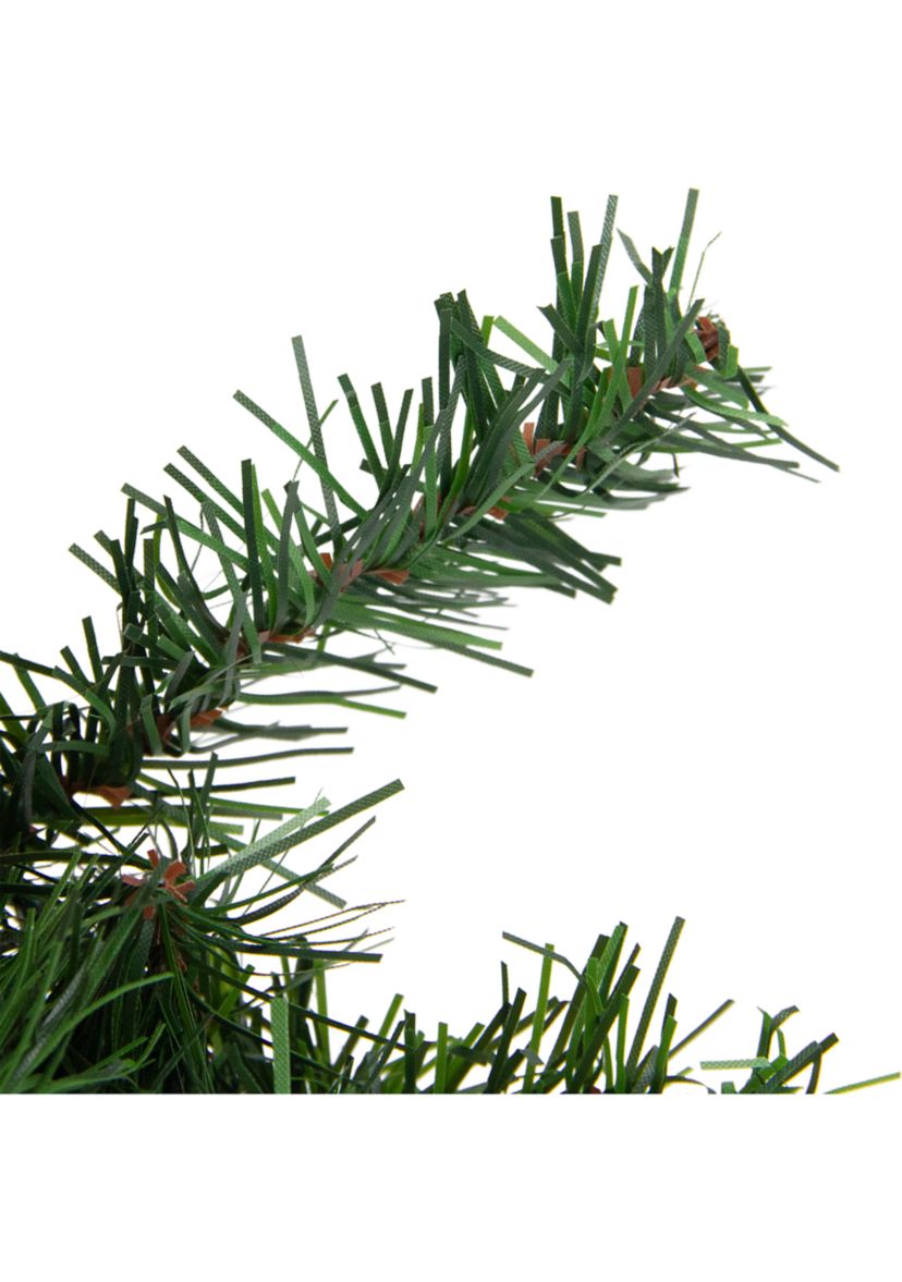 18 in Unlit Canadian Pine Artificial Christmas Wreath  Green