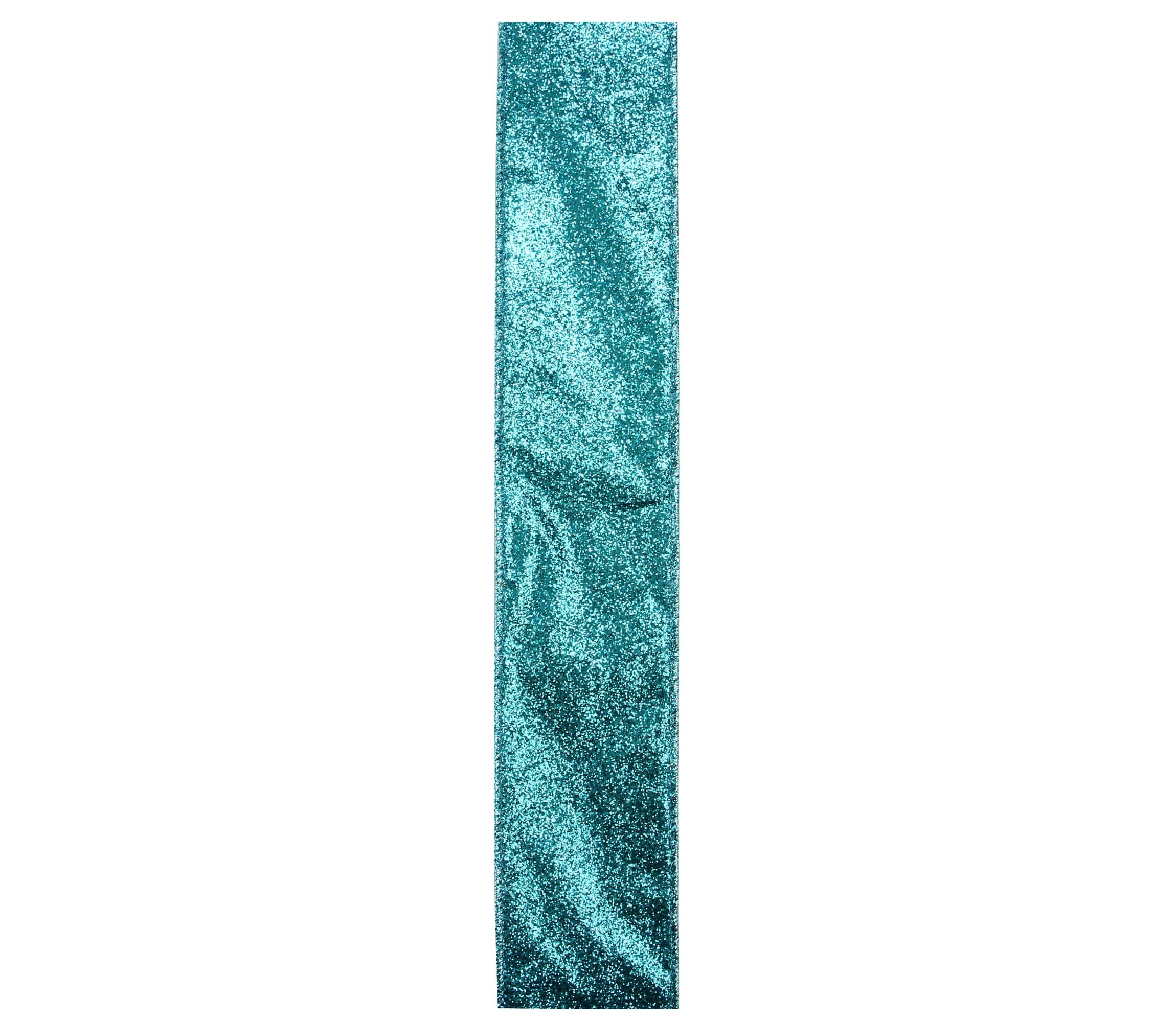 Pack of 12 Shimmering Teal Green Solid Wired Christmas Craft Ribbon - 2.5" x 120 Yards