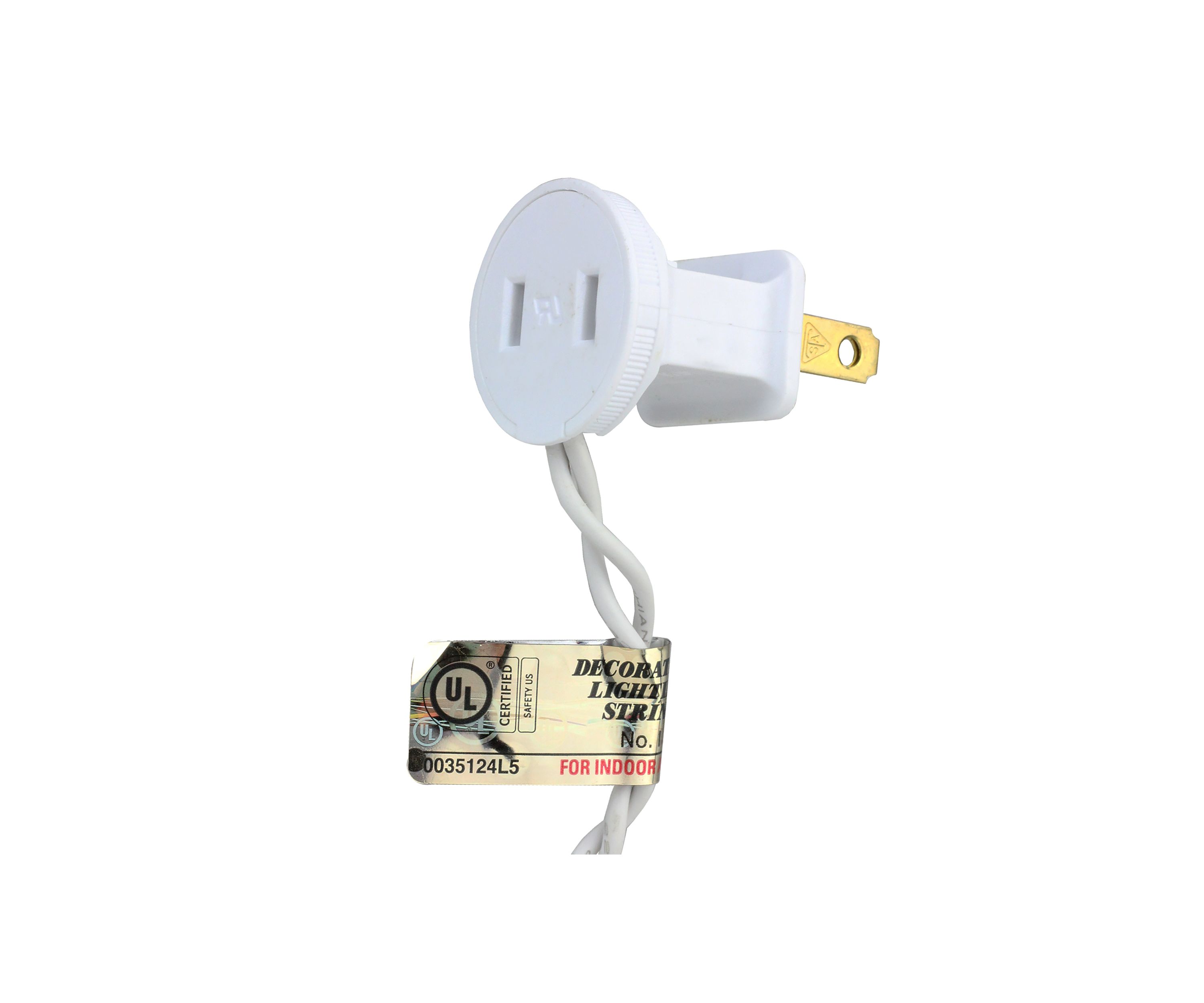 100-Count Warm White LED Wide Angle Christmas Lights - 33 ft White Wire