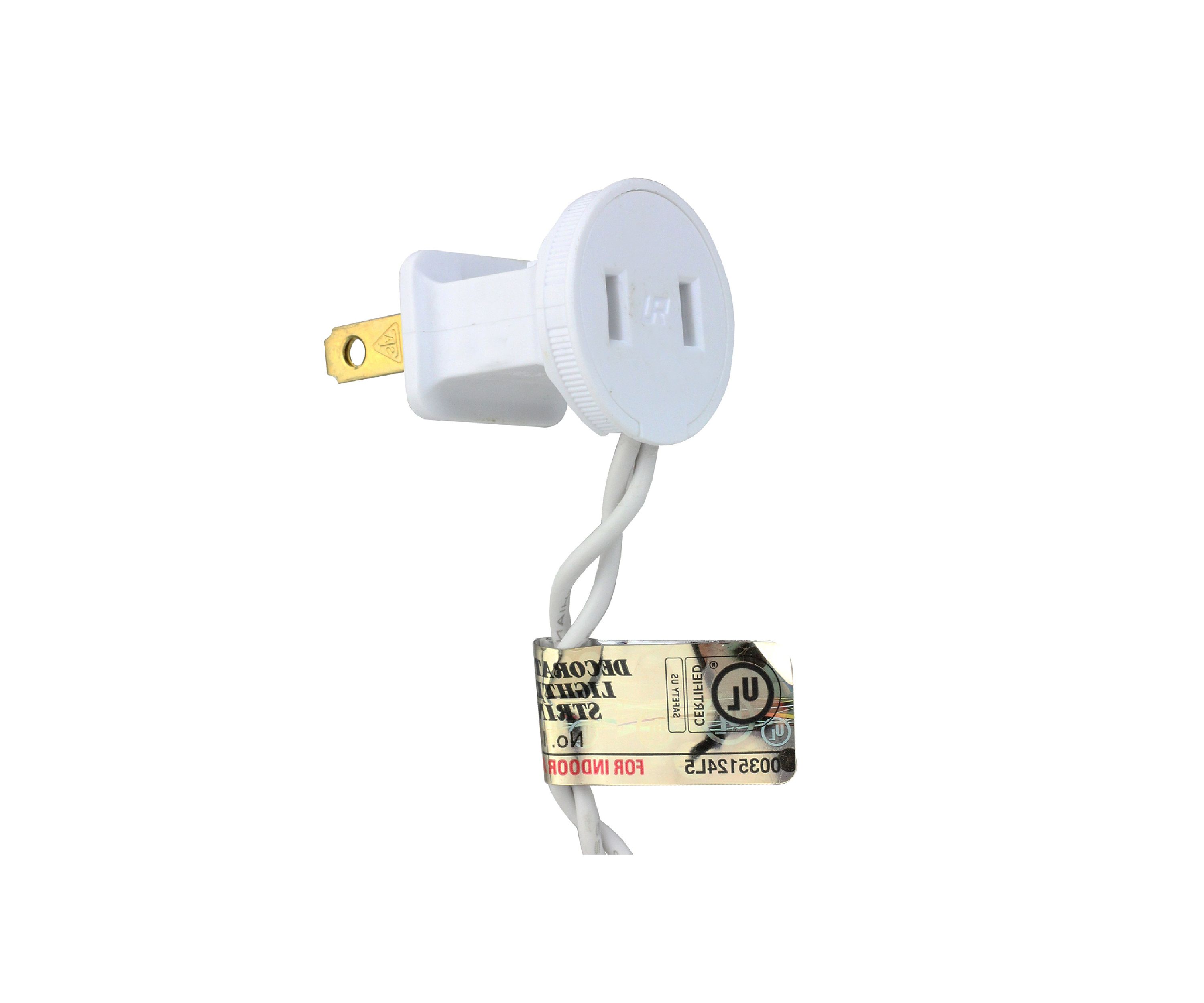 100-Count Warm White LED Wide Angle Christmas Lights - 33 ft White Wire