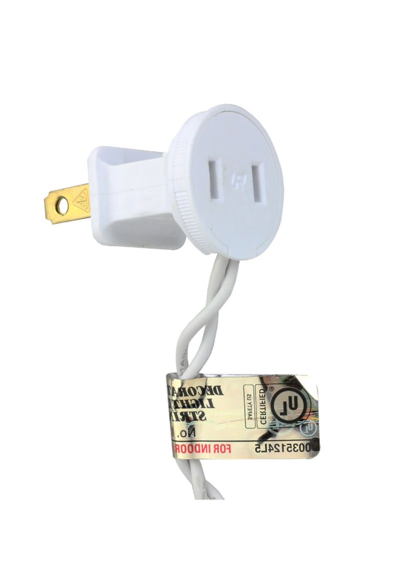 100-Count Warm White LED Wide Angle Christmas Lights - 33 ft White Wire