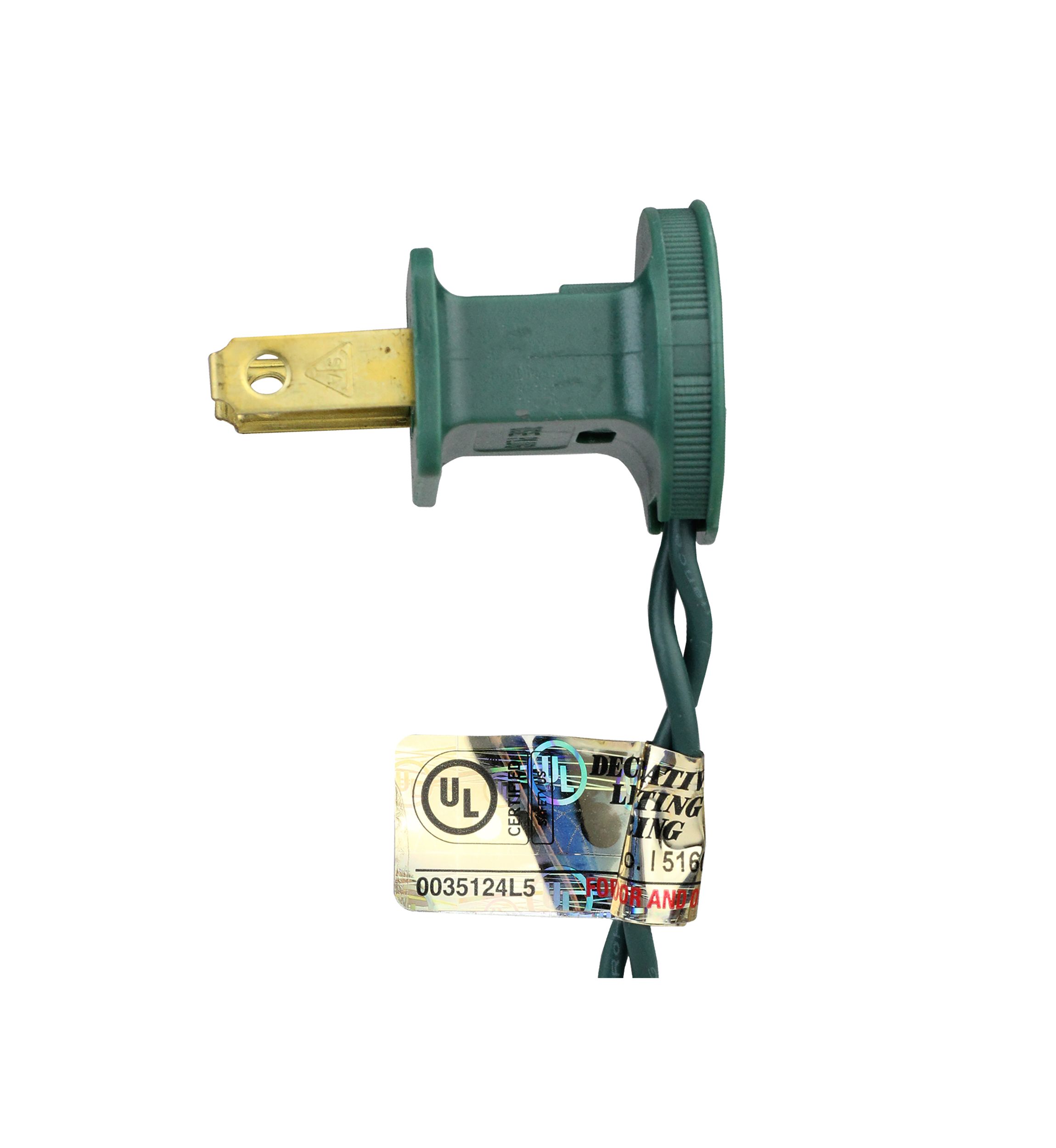 25ct Warm White LED C7 Christmas Lights - 16 ft Green Wire