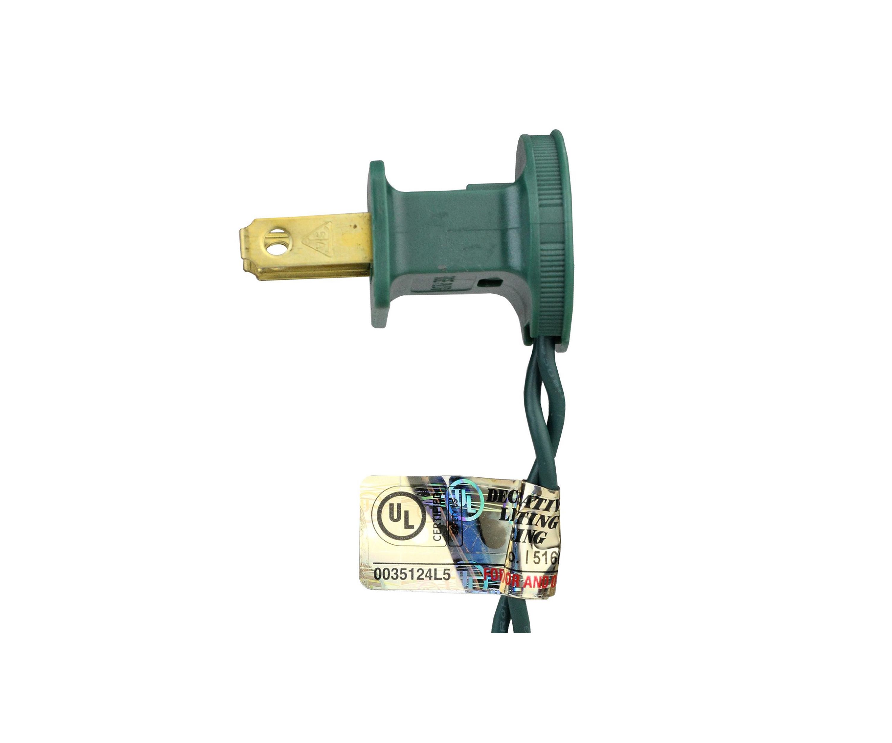 25 Vibrantly Colored LED C7 Christmas Lights - 16 ft Green Wire