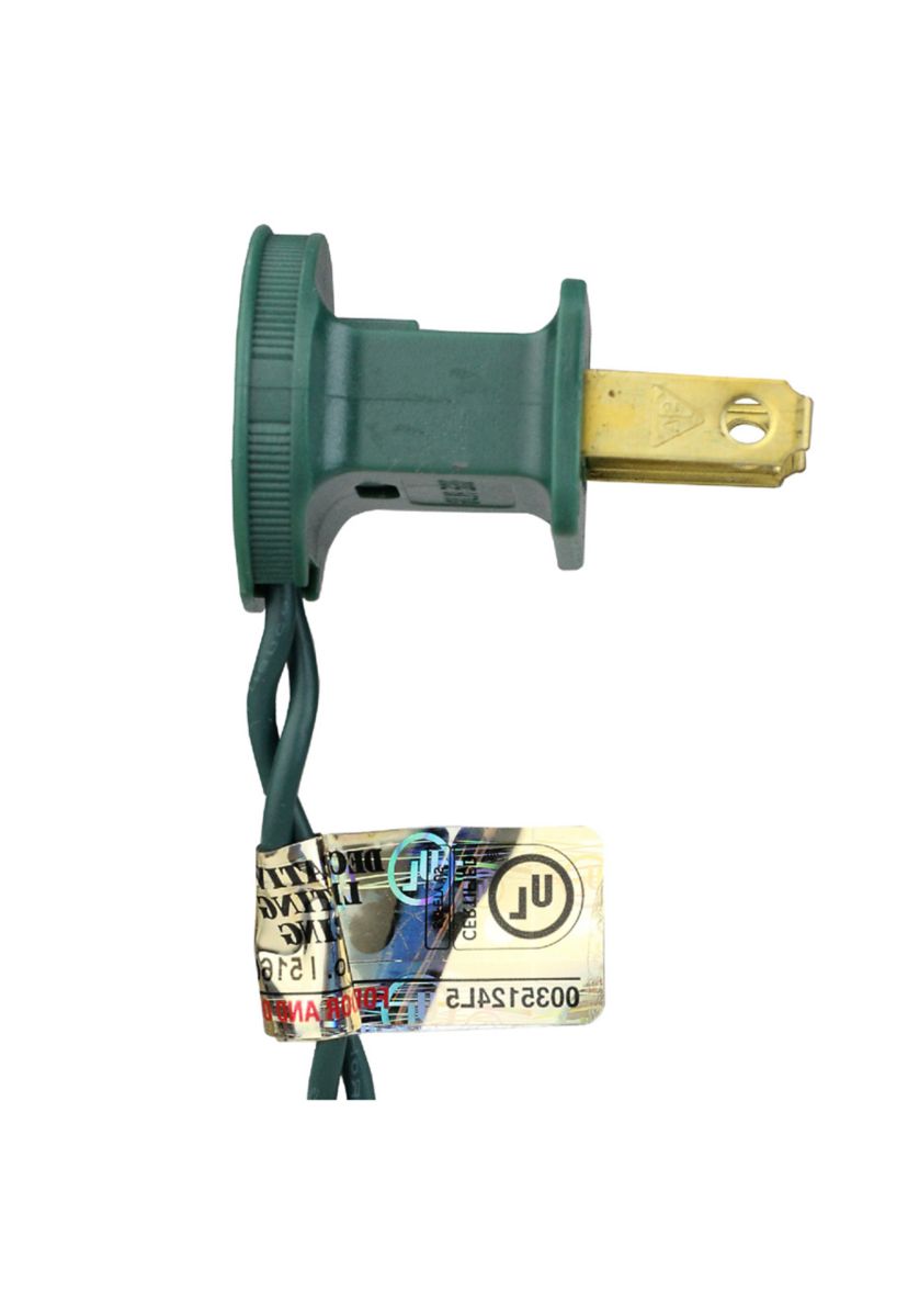 25 Pure White LED C7 Mini Christmas Lights - 16 ft Green Wire