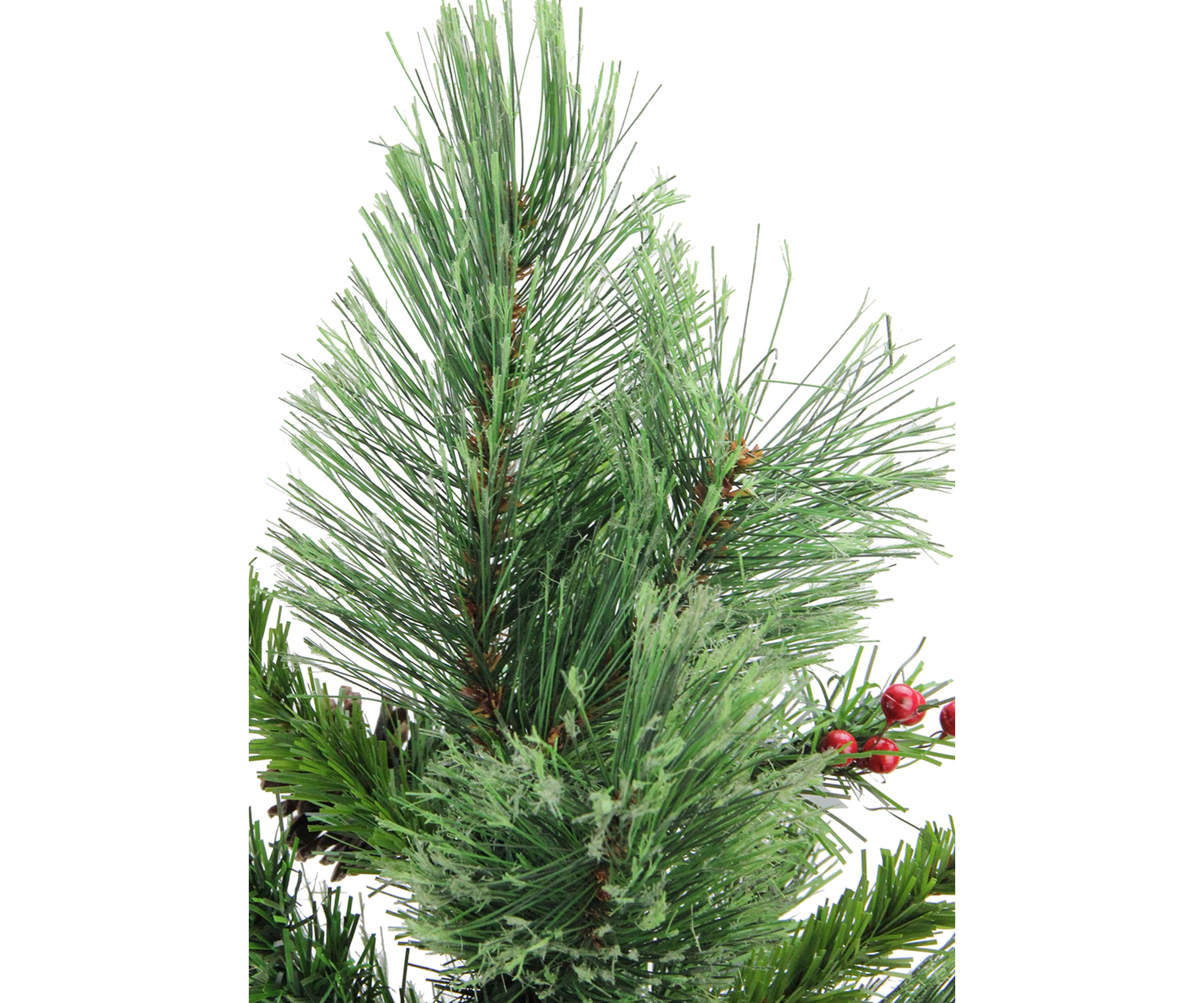 24Inch Mixed Cashmere Berry Pine Medium Artificial Christmas Tree - Unlit