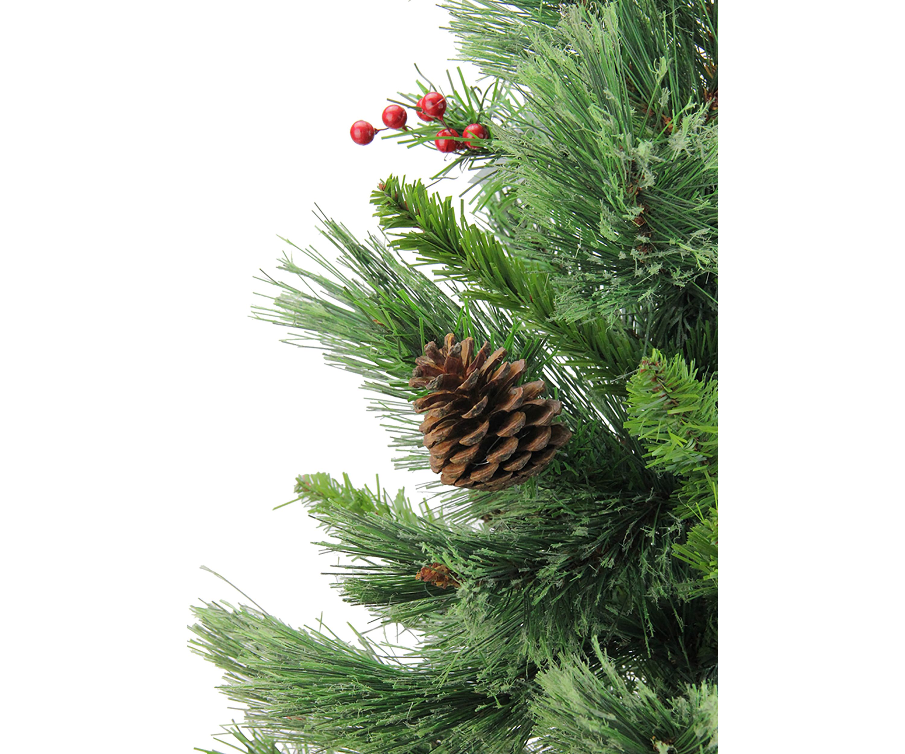24Inch Mixed Cashmere Berry Pine Medium Artificial Christmas Tree - Unlit