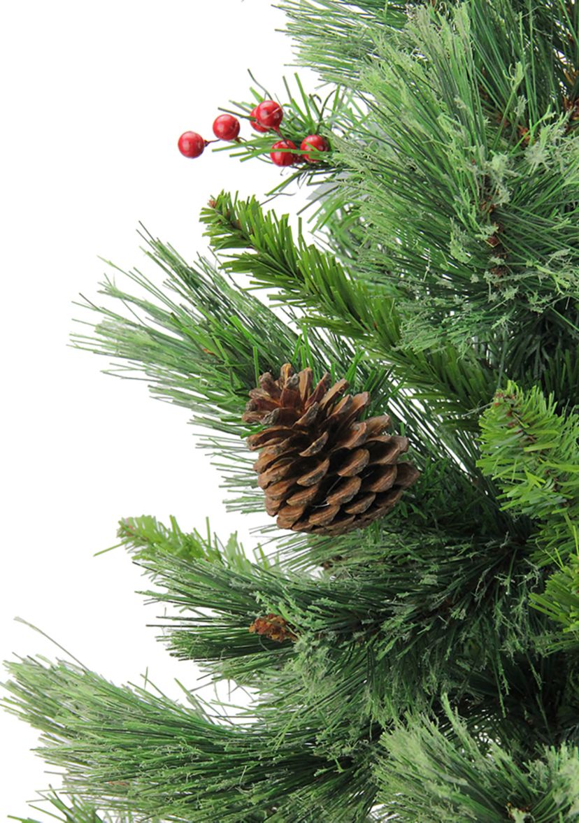 24Inch Mixed Cashmere Berry Pine Medium Artificial Christmas Tree - Unlit