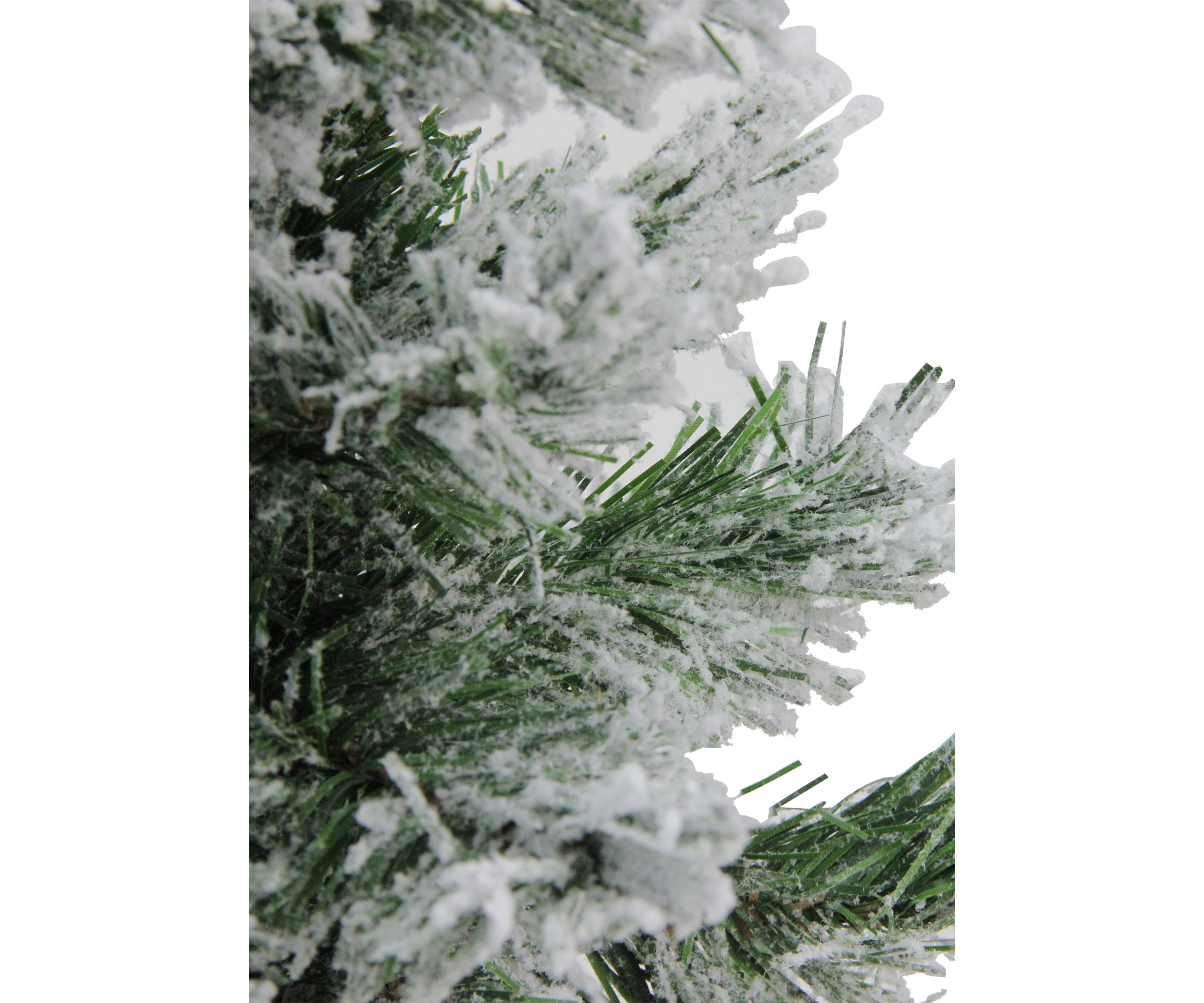 18Inch Flocked Pine Medium Artificial Christmas Tree in Burlap Base - Unlit