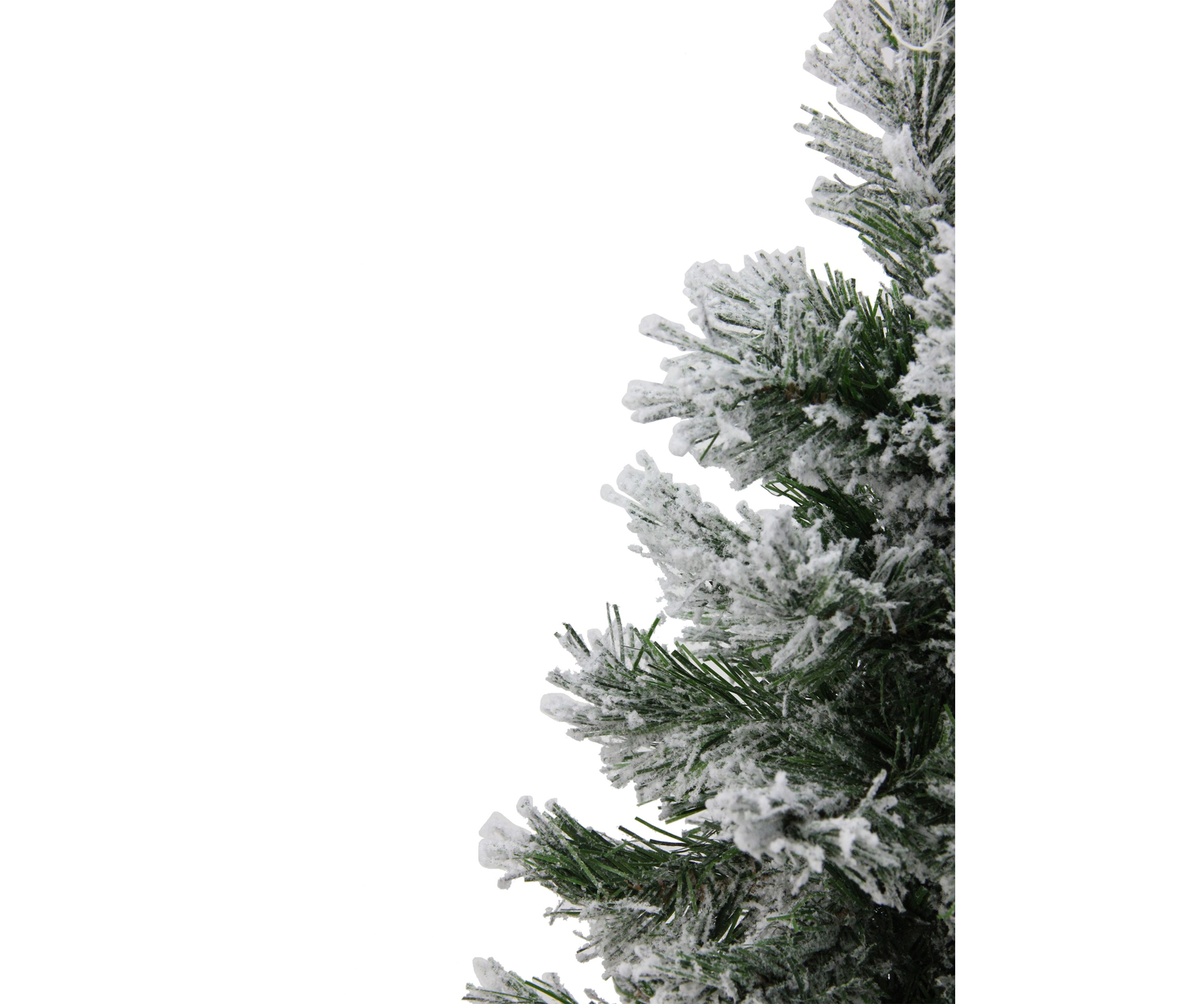 18Inch Flocked Pine Medium Artificial Christmas Tree in Burlap Base - Unlit