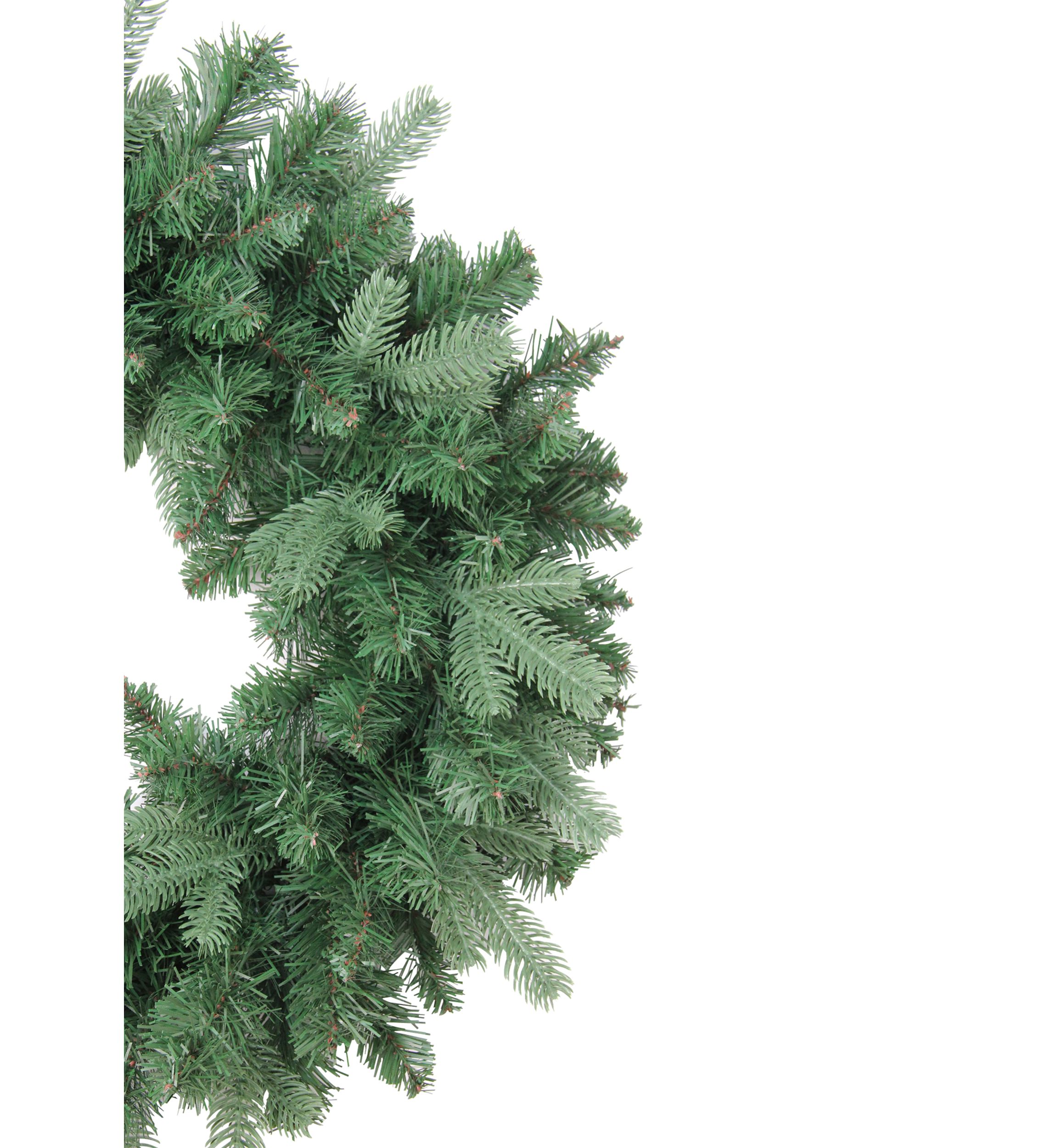 24Inch Mixed Eden Pine Artificial Christmas Wreath - Unlit