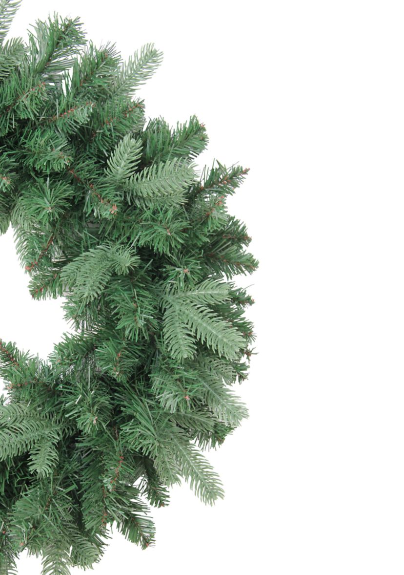 24Inch Mixed Eden Pine Artificial Christmas Wreath - Unlit