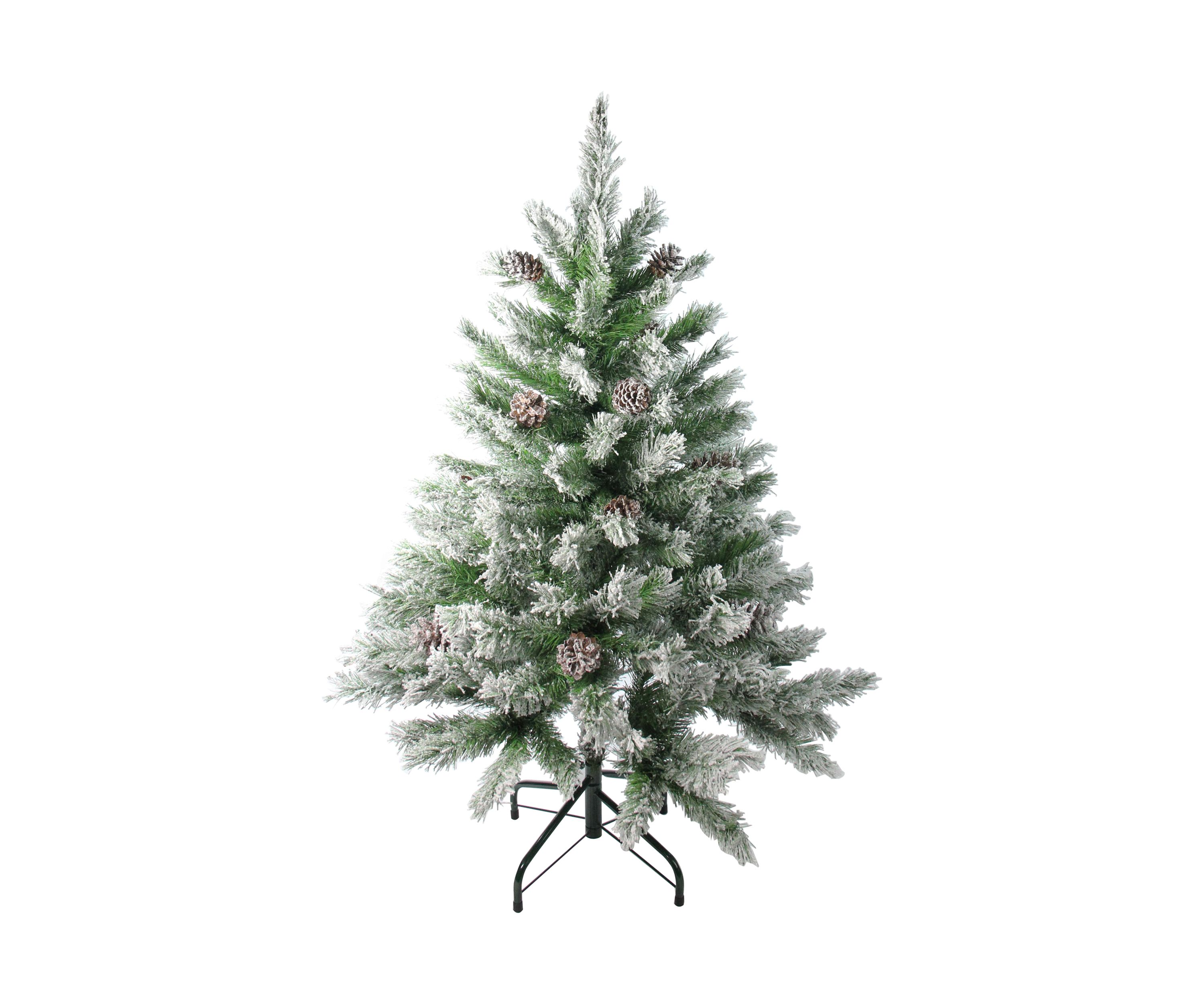 4 Flocked Angel Pine Artificial Christmas Tree - Unlit