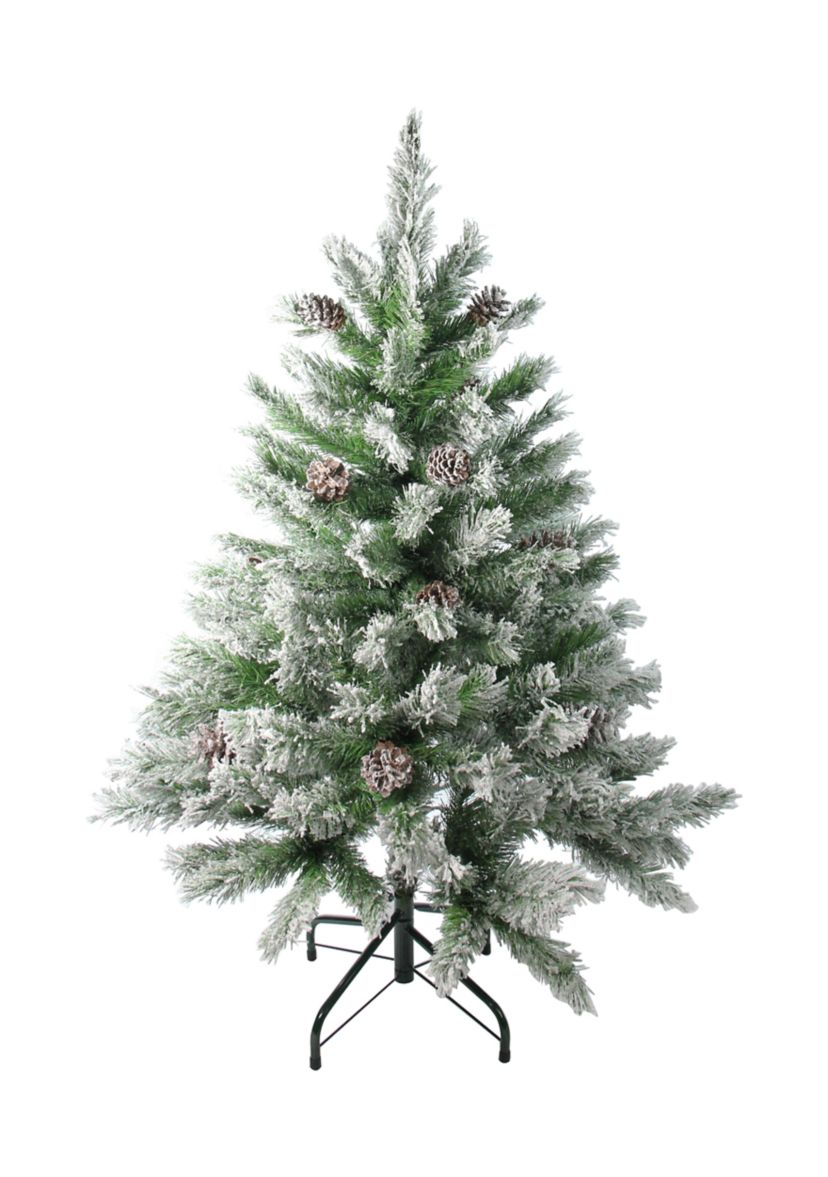 4 Flocked Angel Pine Artificial Christmas Tree - Unlit