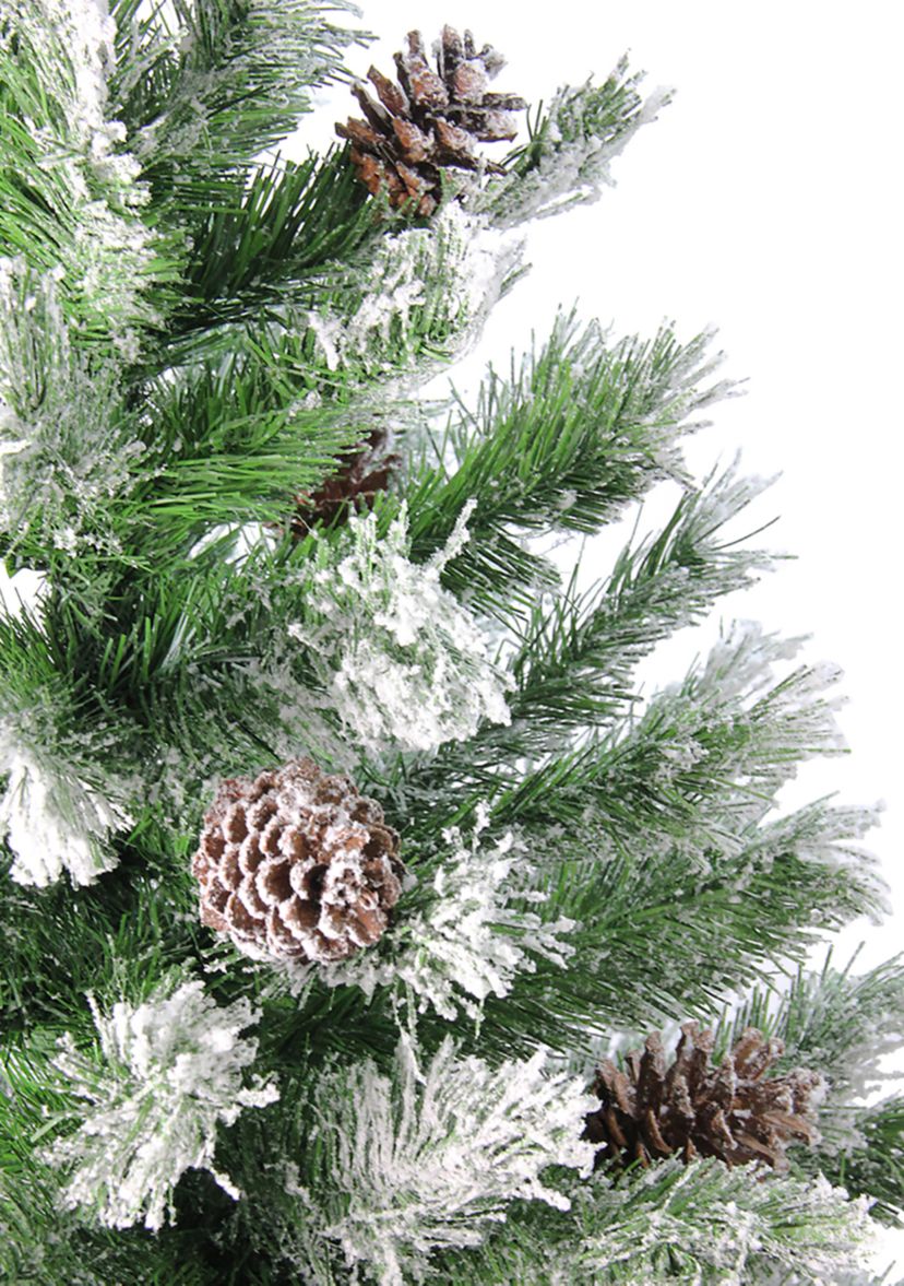 4 Flocked Angel Pine Artificial Christmas Tree - Unlit