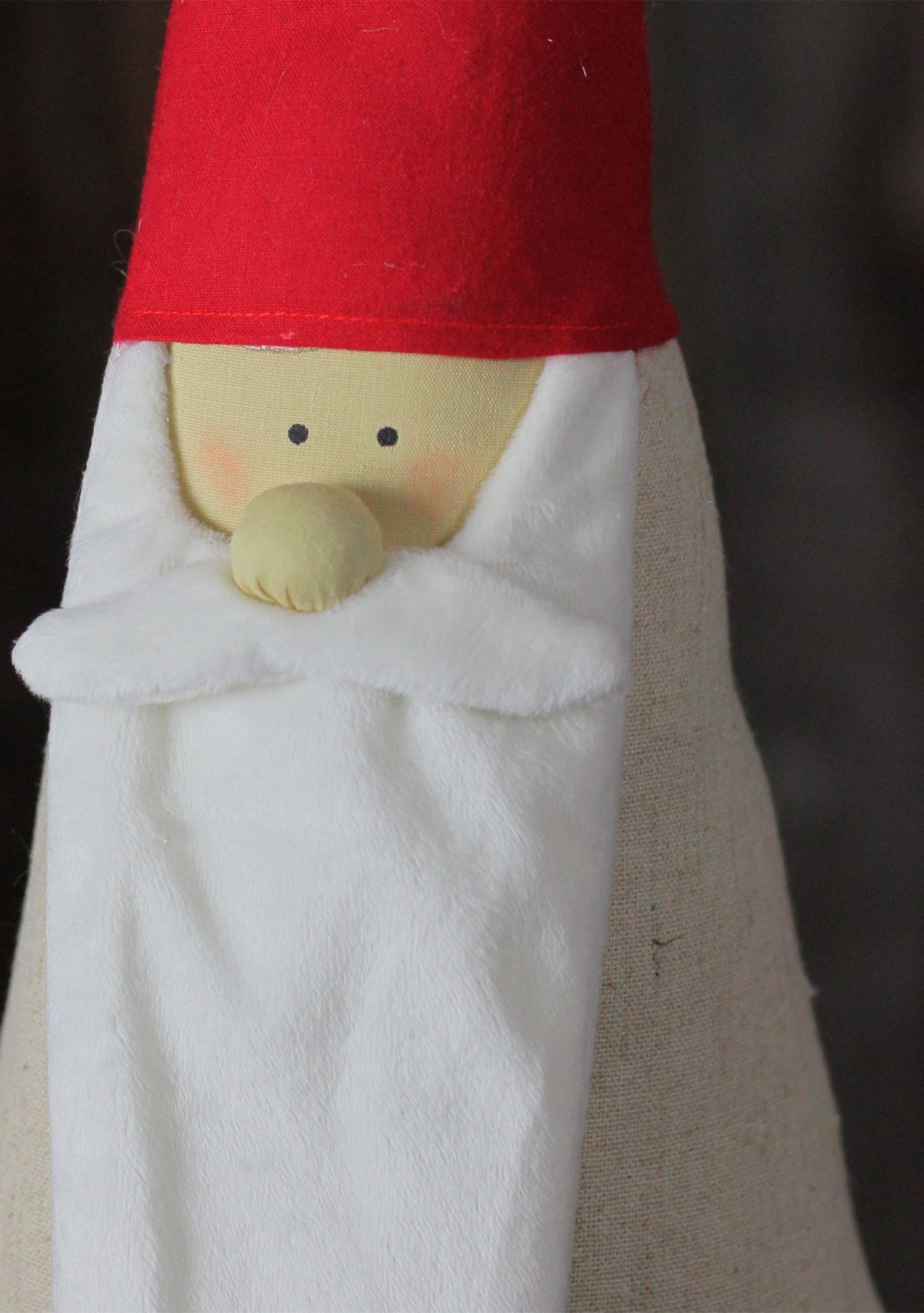 23.5" Red and White Santa Gnome Christmas Tabletop Décor