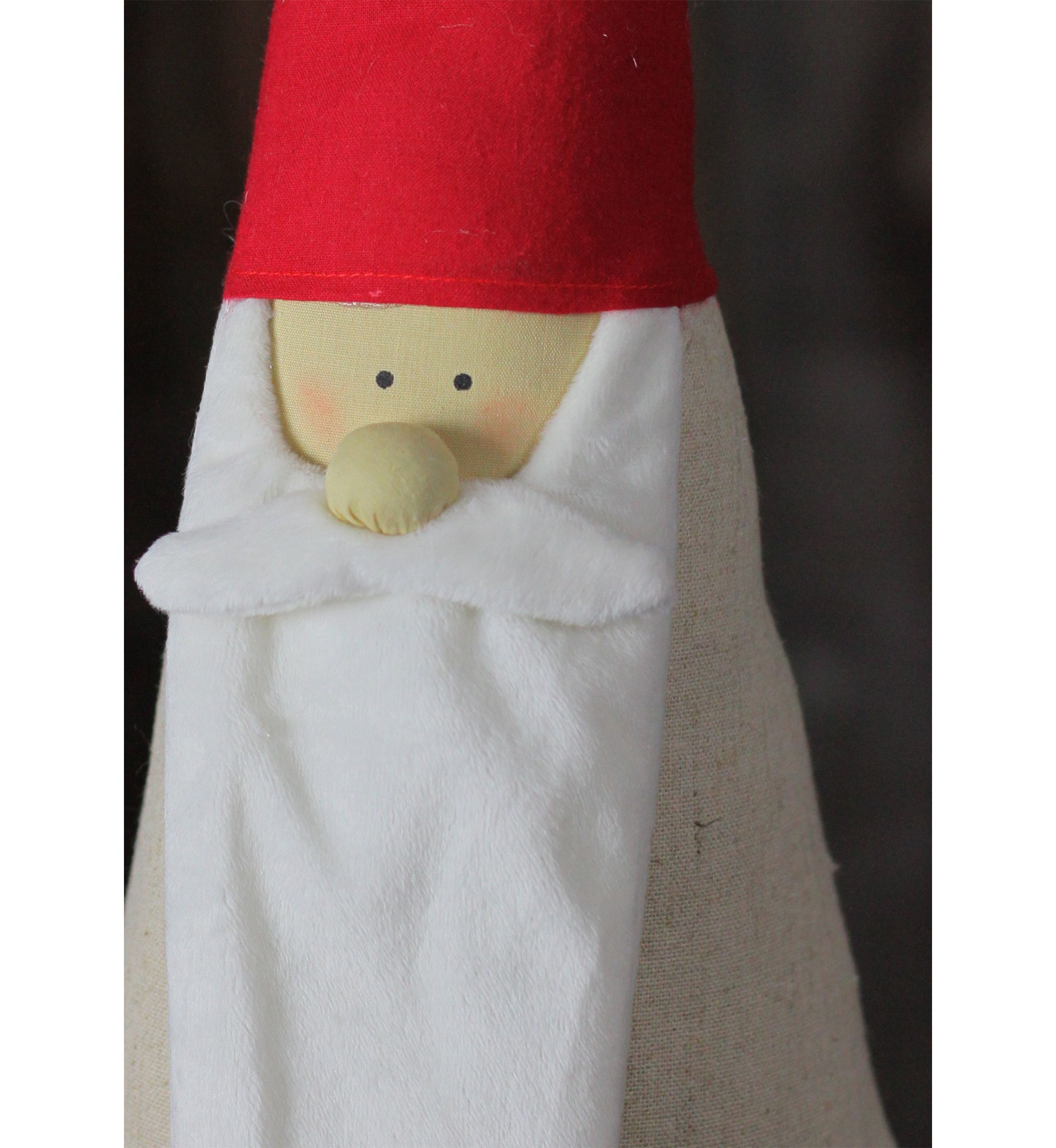 23.5" Red and White Santa Gnome Christmas Tabletop Décor
