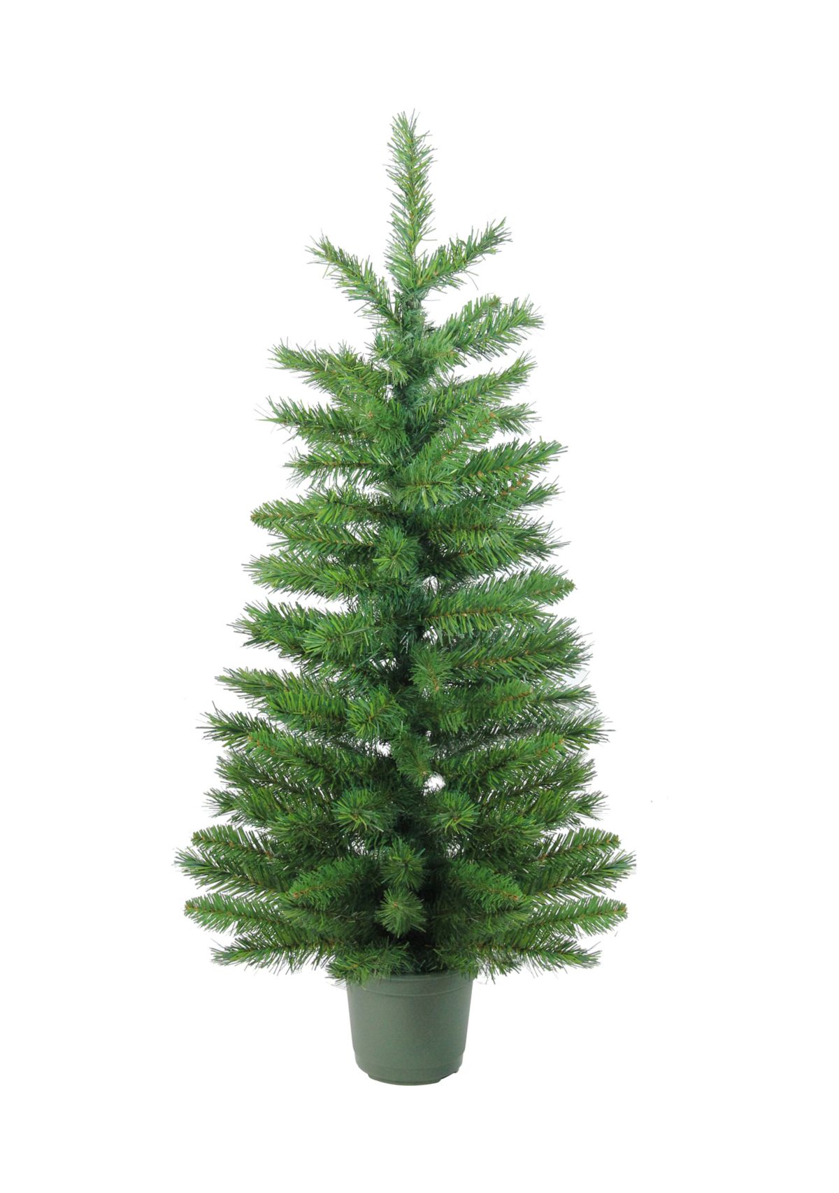 4 Potted Norway Spruce Medium Artificial Christmas Tree - Unlit