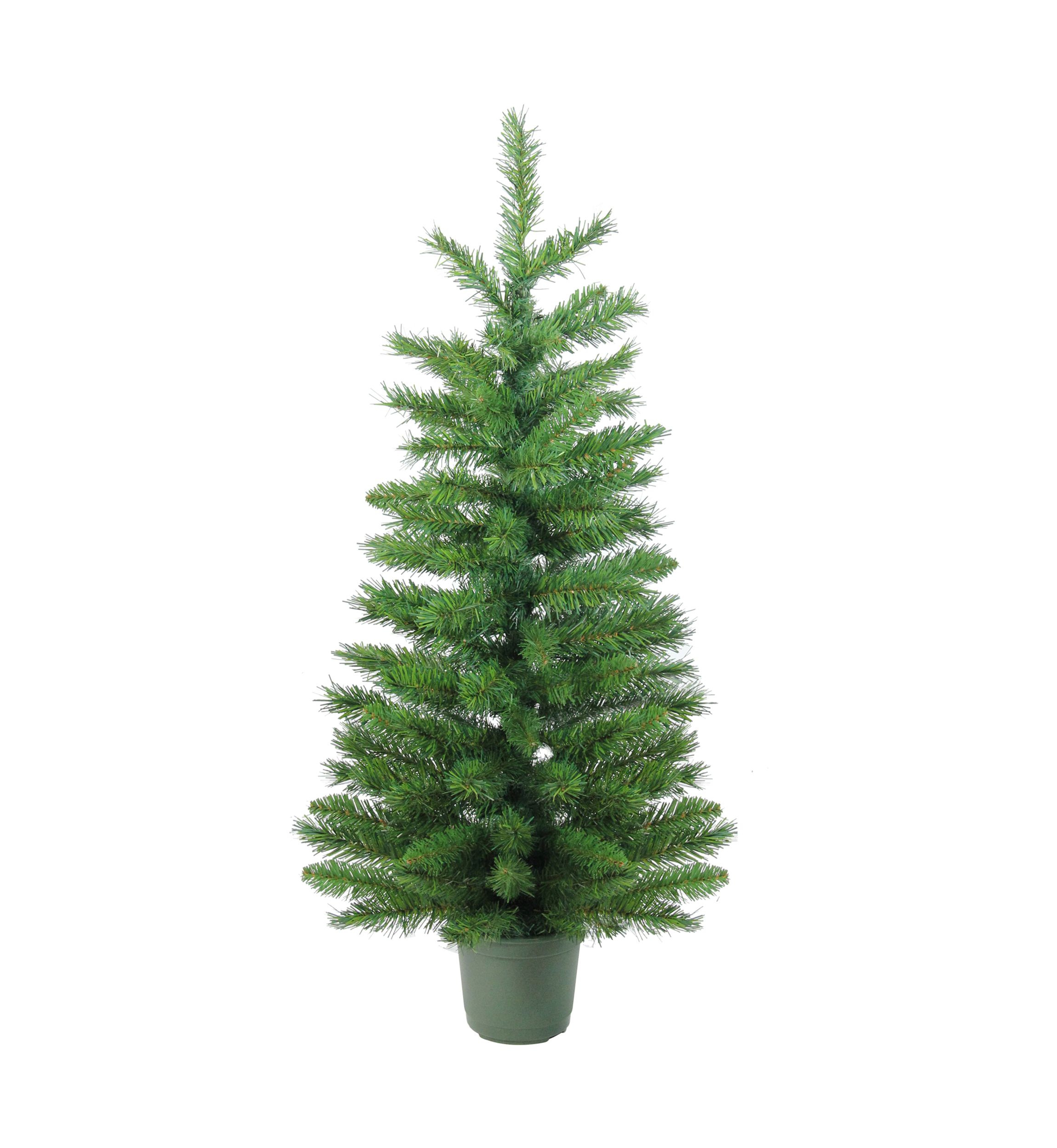 4 Potted Norway Spruce Medium Artificial Christmas Tree - Unlit