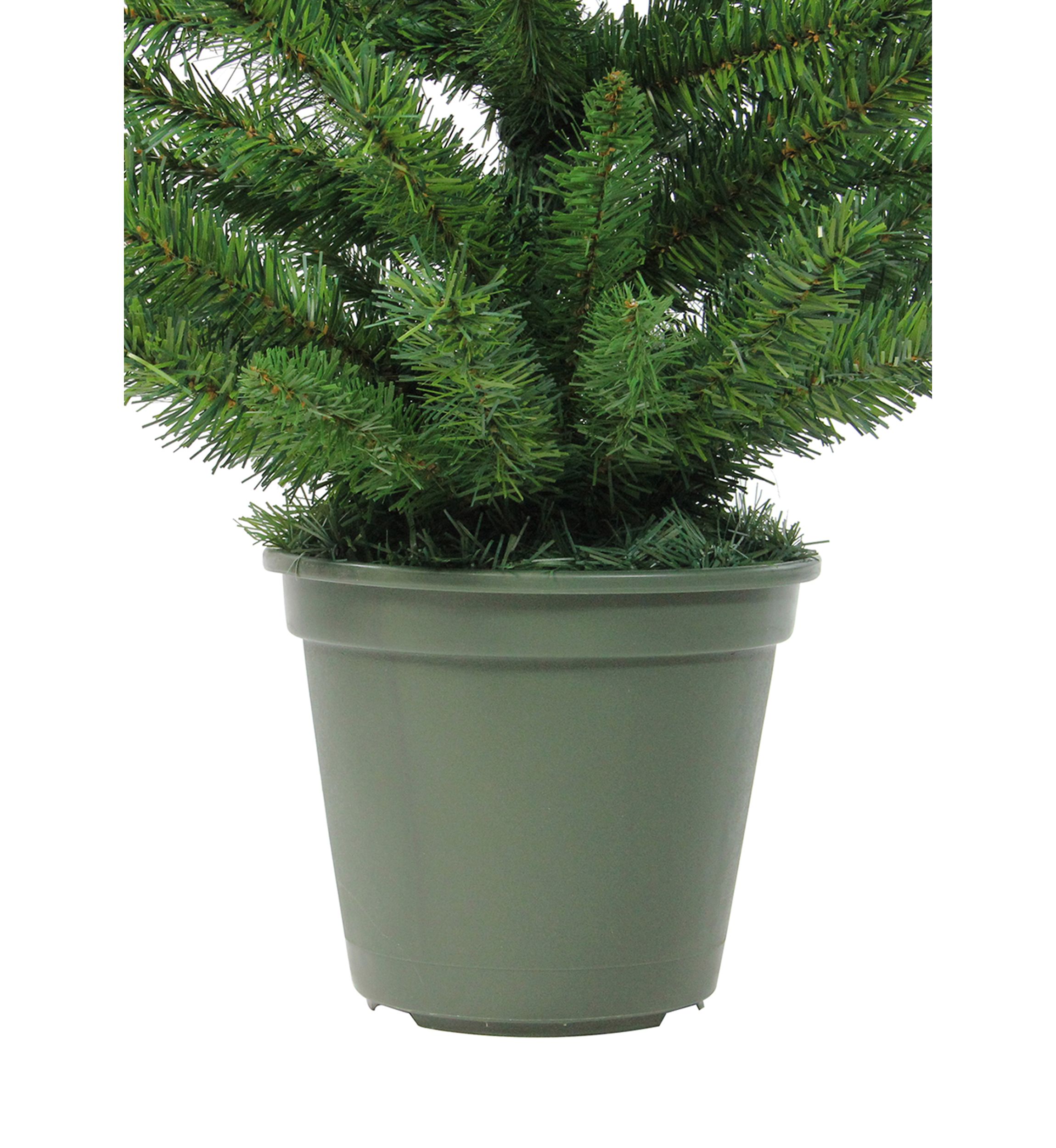 4 Potted Norway Spruce Medium Artificial Christmas Tree - Unlit