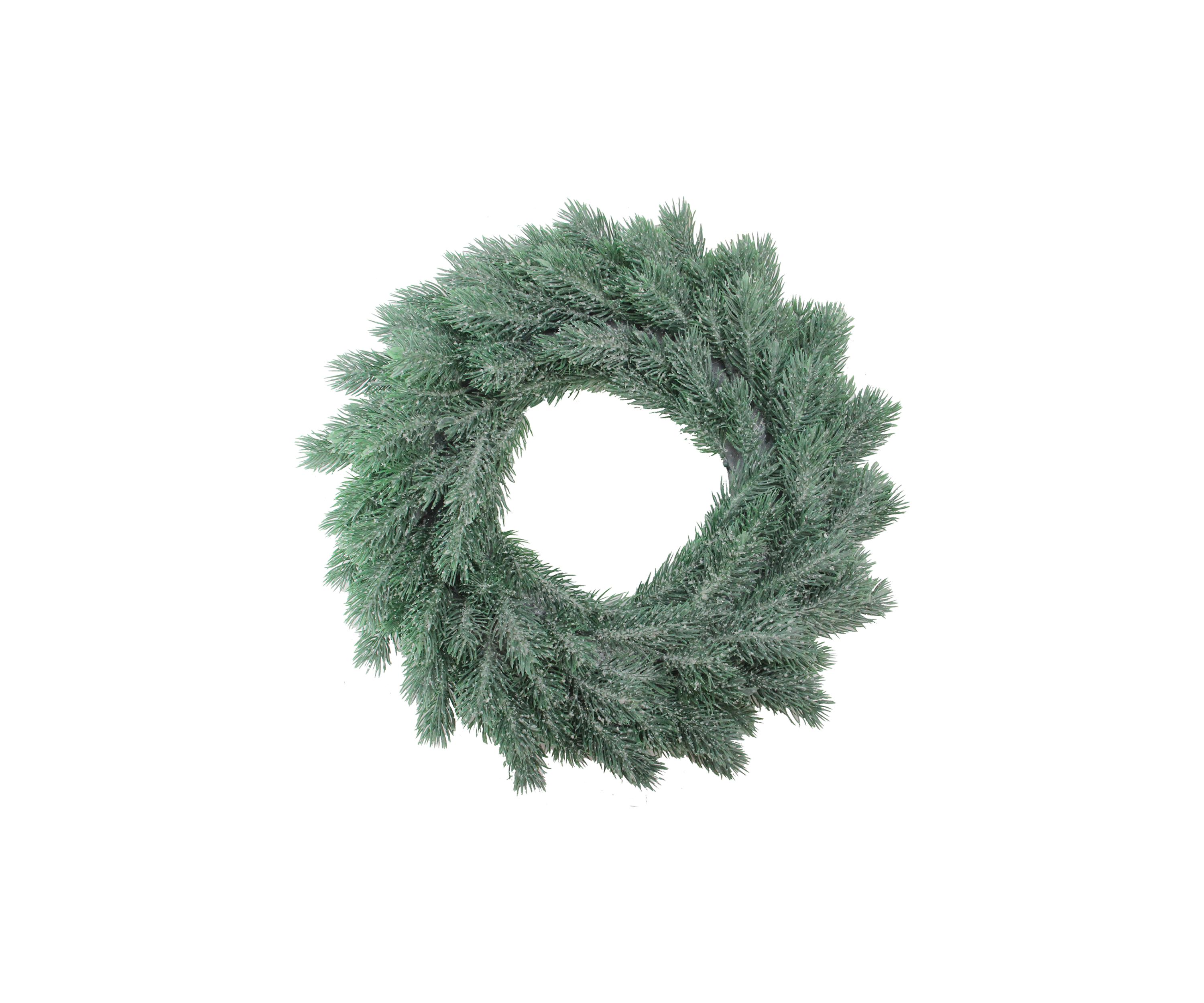 Green Frosted Pine Artificial Christmas Wreath - 16-Inch  Unlit