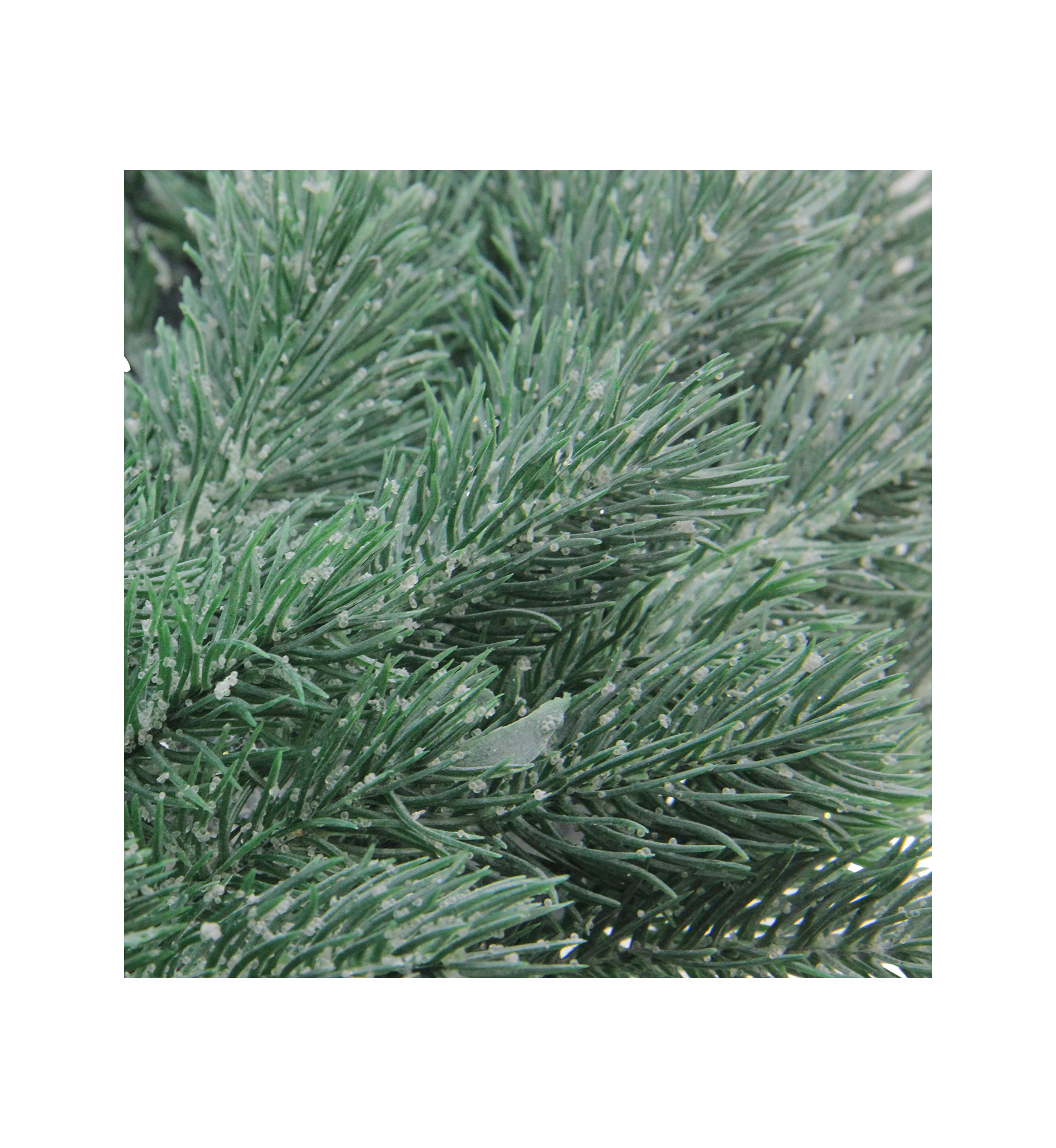 Green Frosted Pine Artificial Christmas Wreath - 16-Inch  Unlit