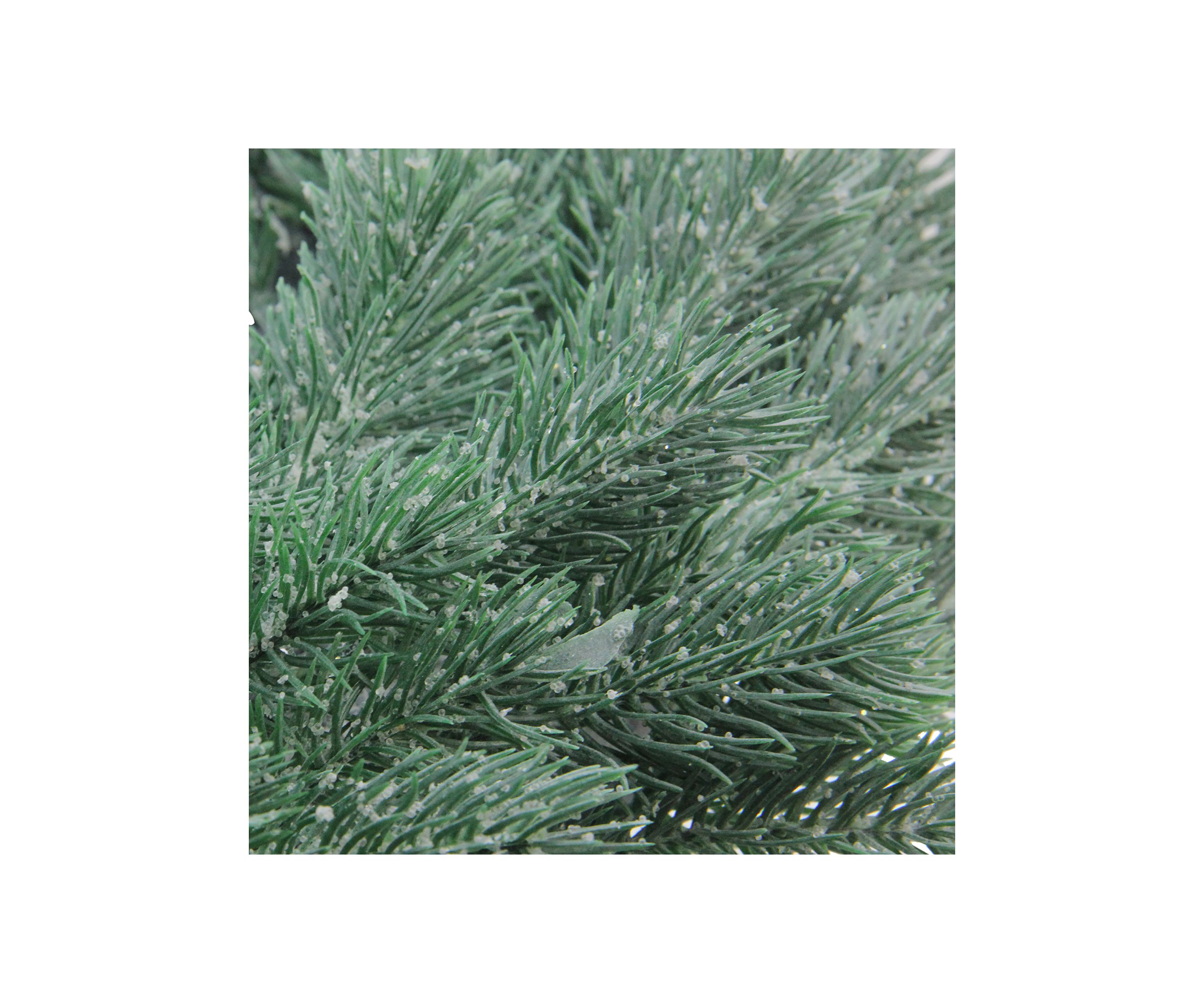 Green Frosted Pine Artificial Christmas Wreath - 16-Inch  Unlit