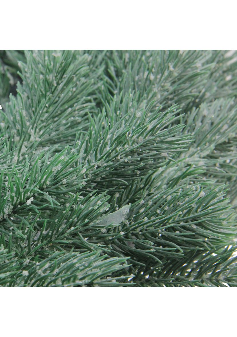 Green Frosted Pine Artificial Christmas Wreath - 16-Inch  Unlit