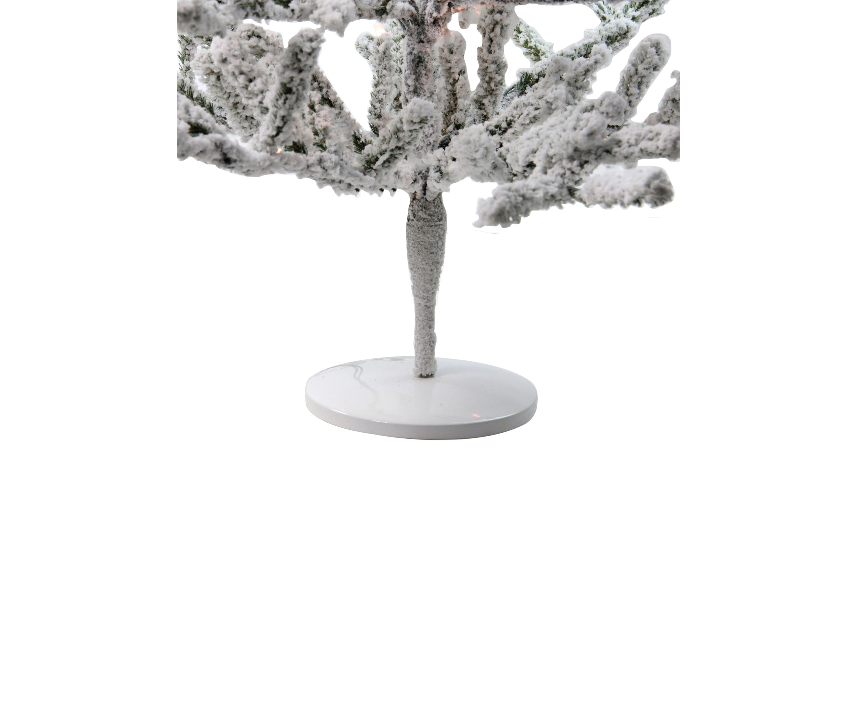 36Inch Green Flocked Alpine Coral Artificial Christmas Tree - Unlit