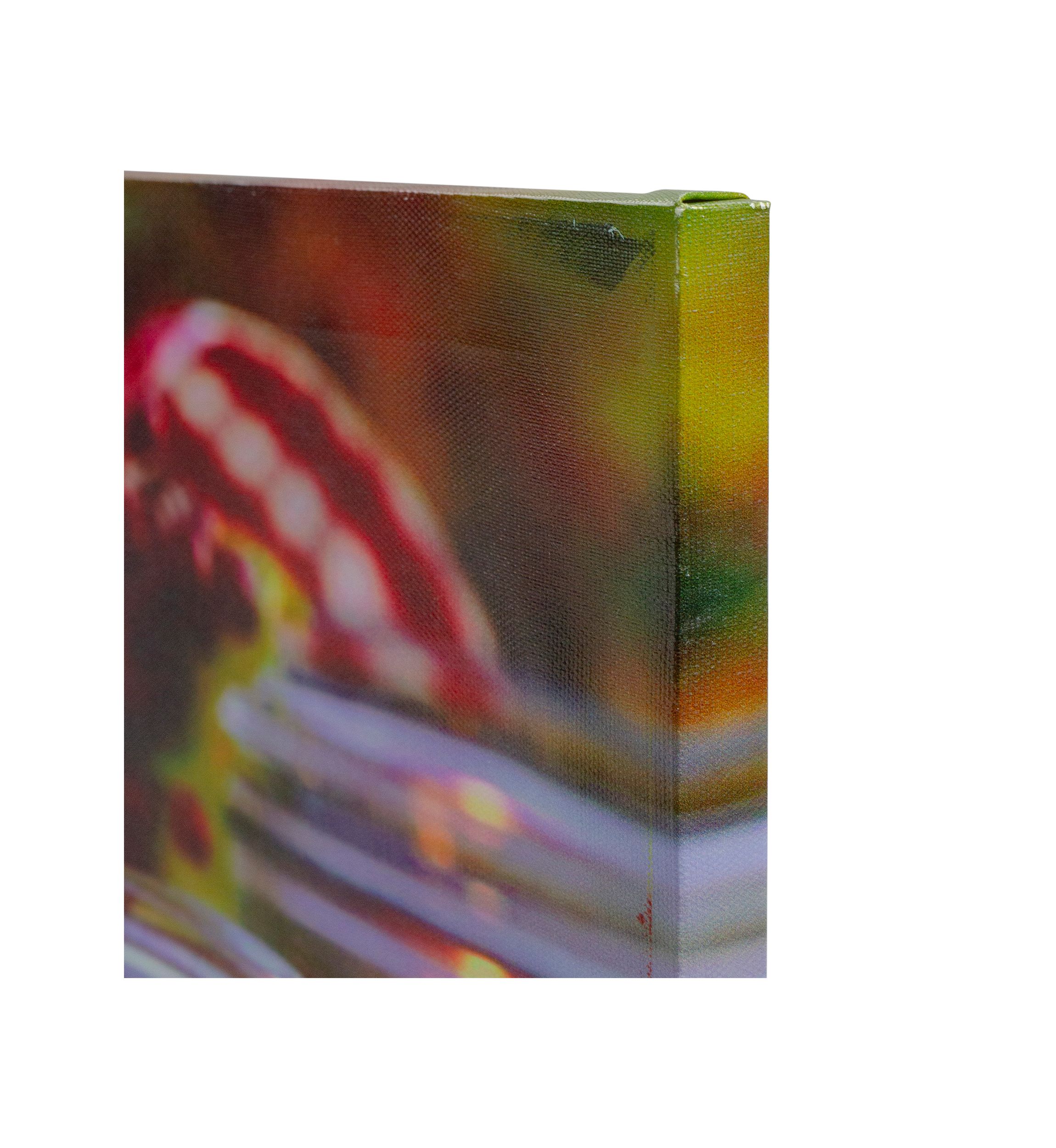 LED Lighted Fall Candle with Berries Canvas Wall Art 23.5 inch x 15.75 inch