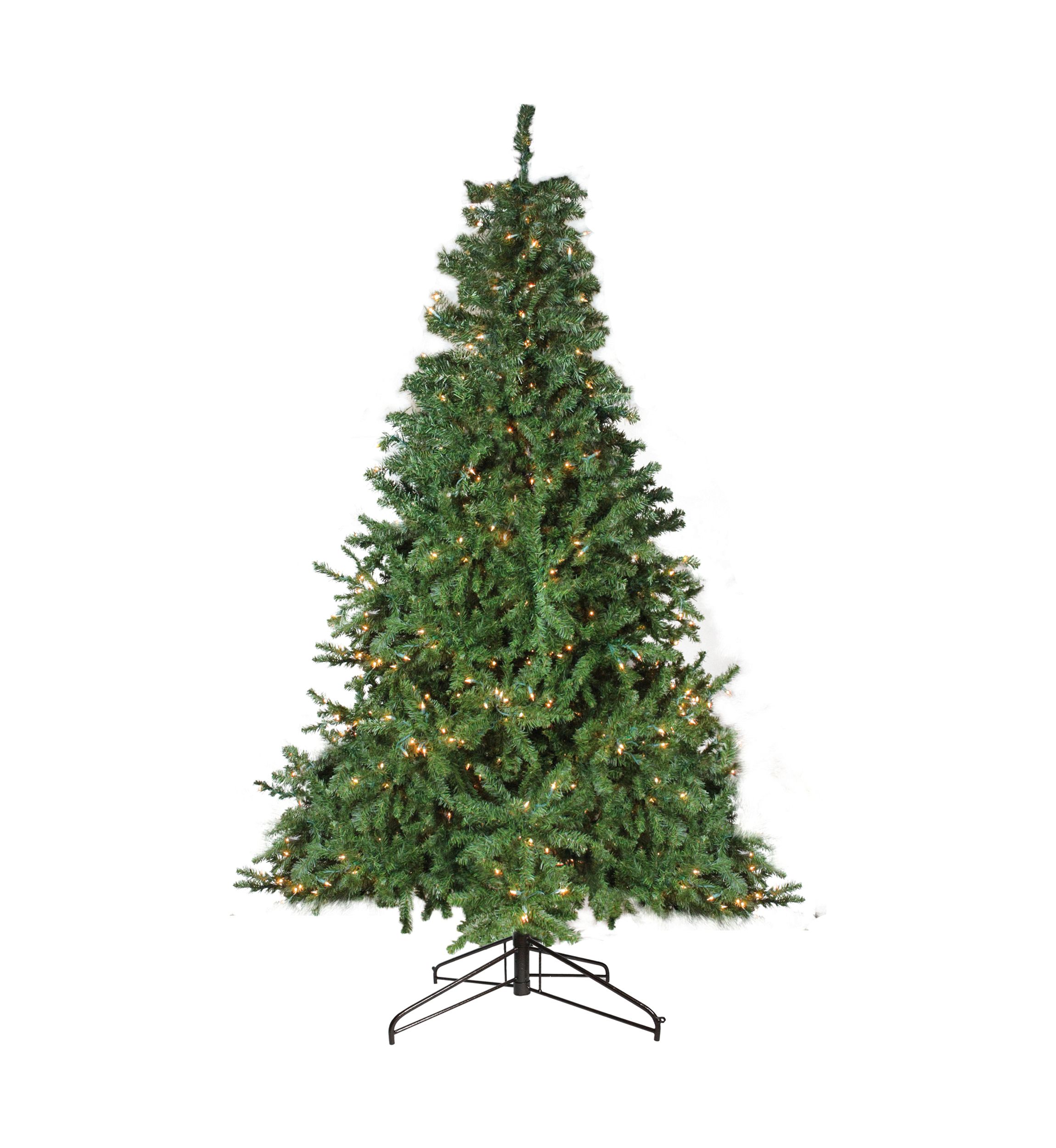 12 Pre-Lit 2-Tone Canadian Pine Commercial Artificial Christmas Tree - Warm White Lights