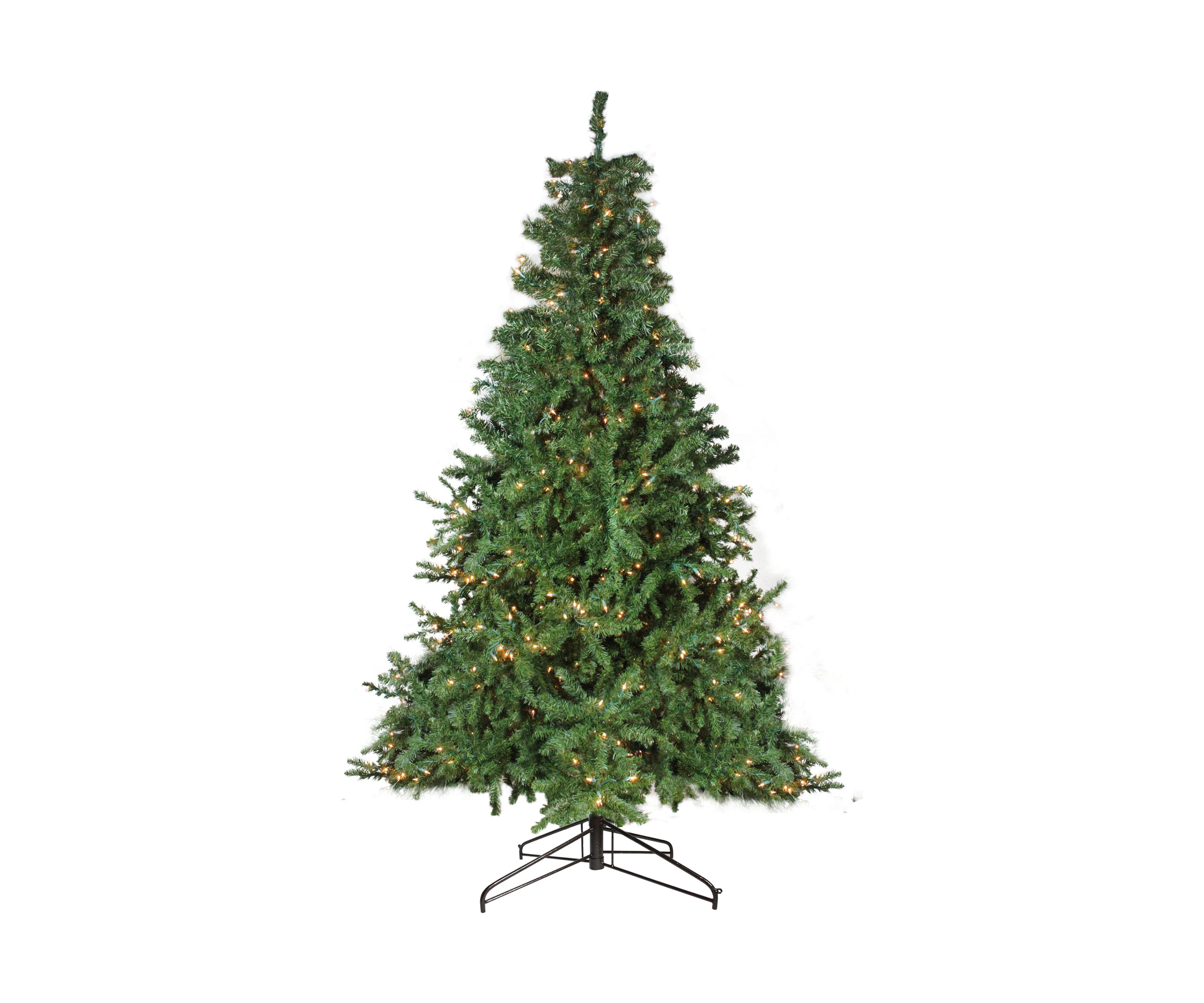 12 Pre-Lit 2-Tone Canadian Pine Commercial Artificial Christmas Tree - Warm White Lights