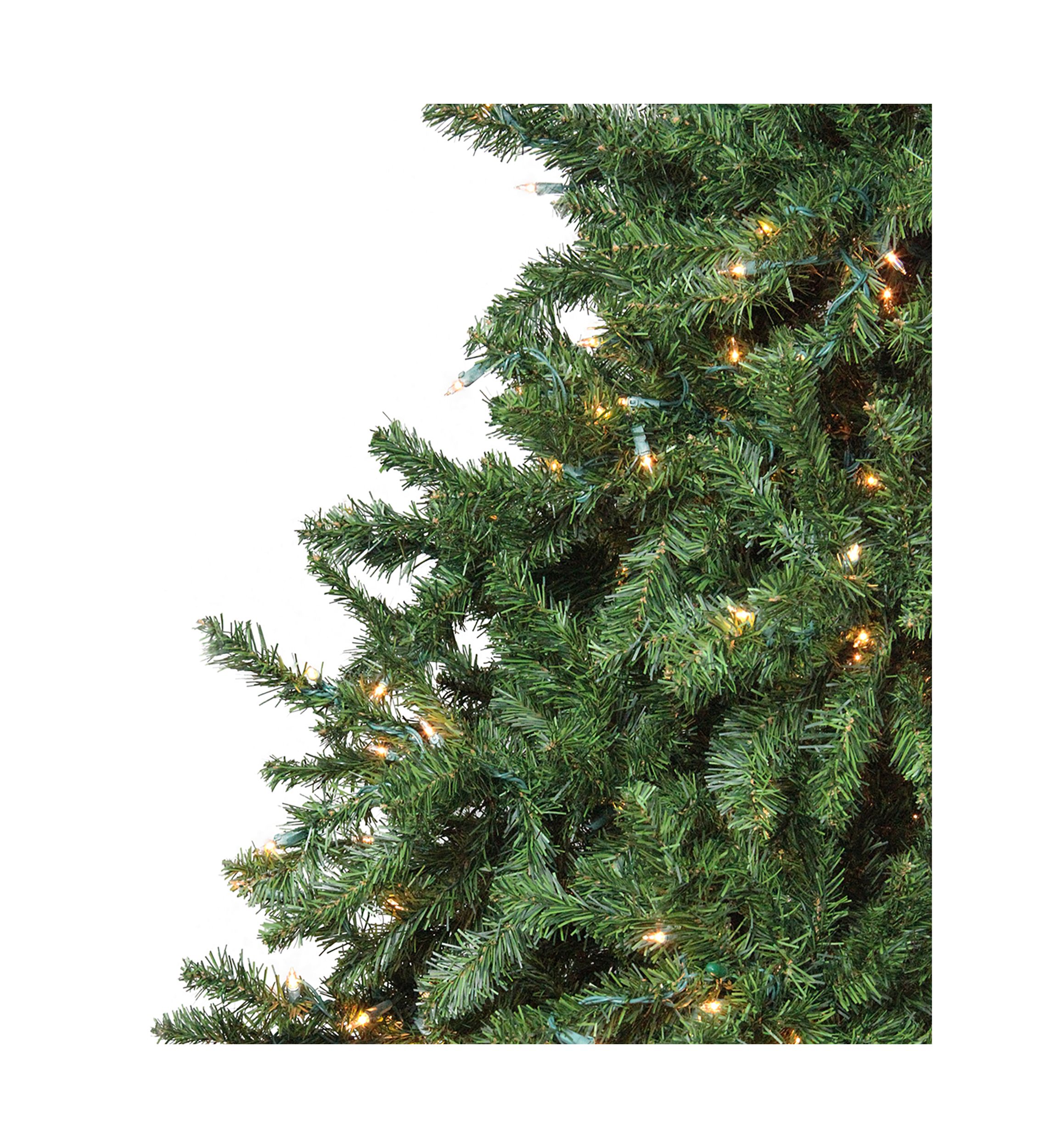 12 Pre-Lit 2-Tone Canadian Pine Commercial Artificial Christmas Tree - Warm White Lights
