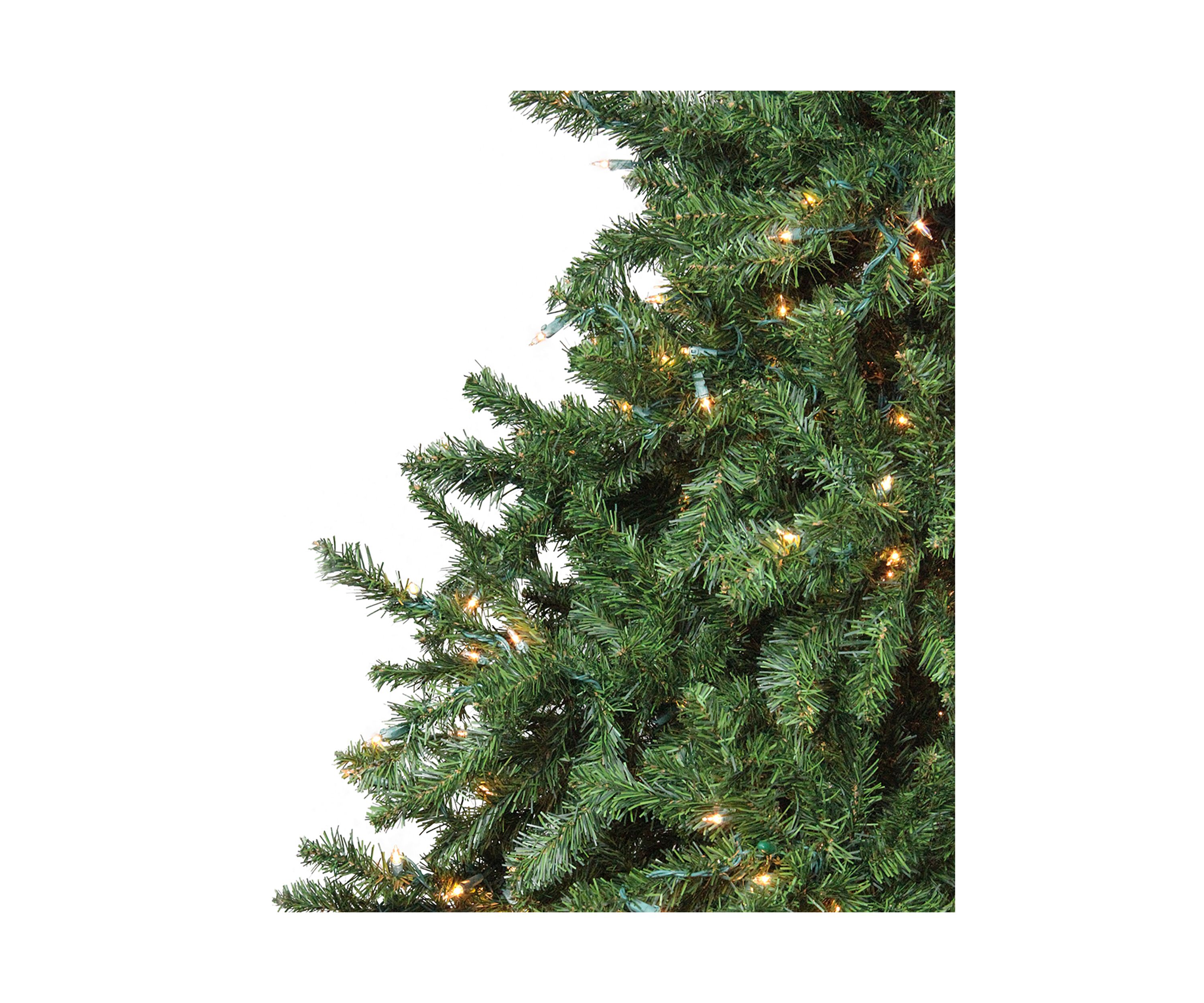 12 Pre-Lit 2-Tone Canadian Pine Commercial Artificial Christmas Tree - Warm White Lights