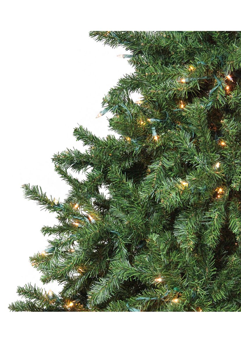 12 Pre-Lit 2-Tone Canadian Pine Commercial Artificial Christmas Tree - Warm White Lights