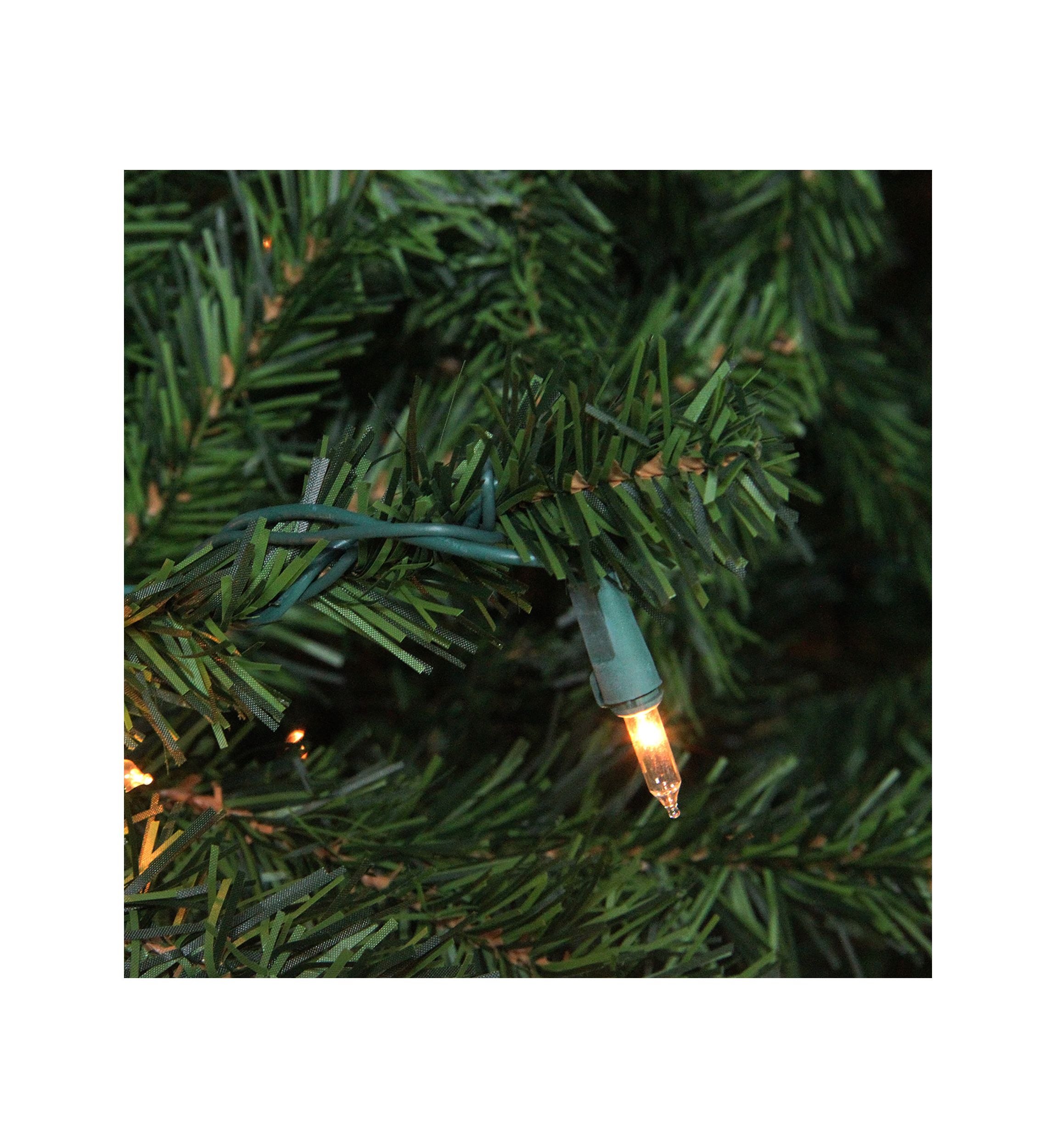 12 Pre-Lit 2-Tone Canadian Pine Commercial Artificial Christmas Tree - Warm White Lights