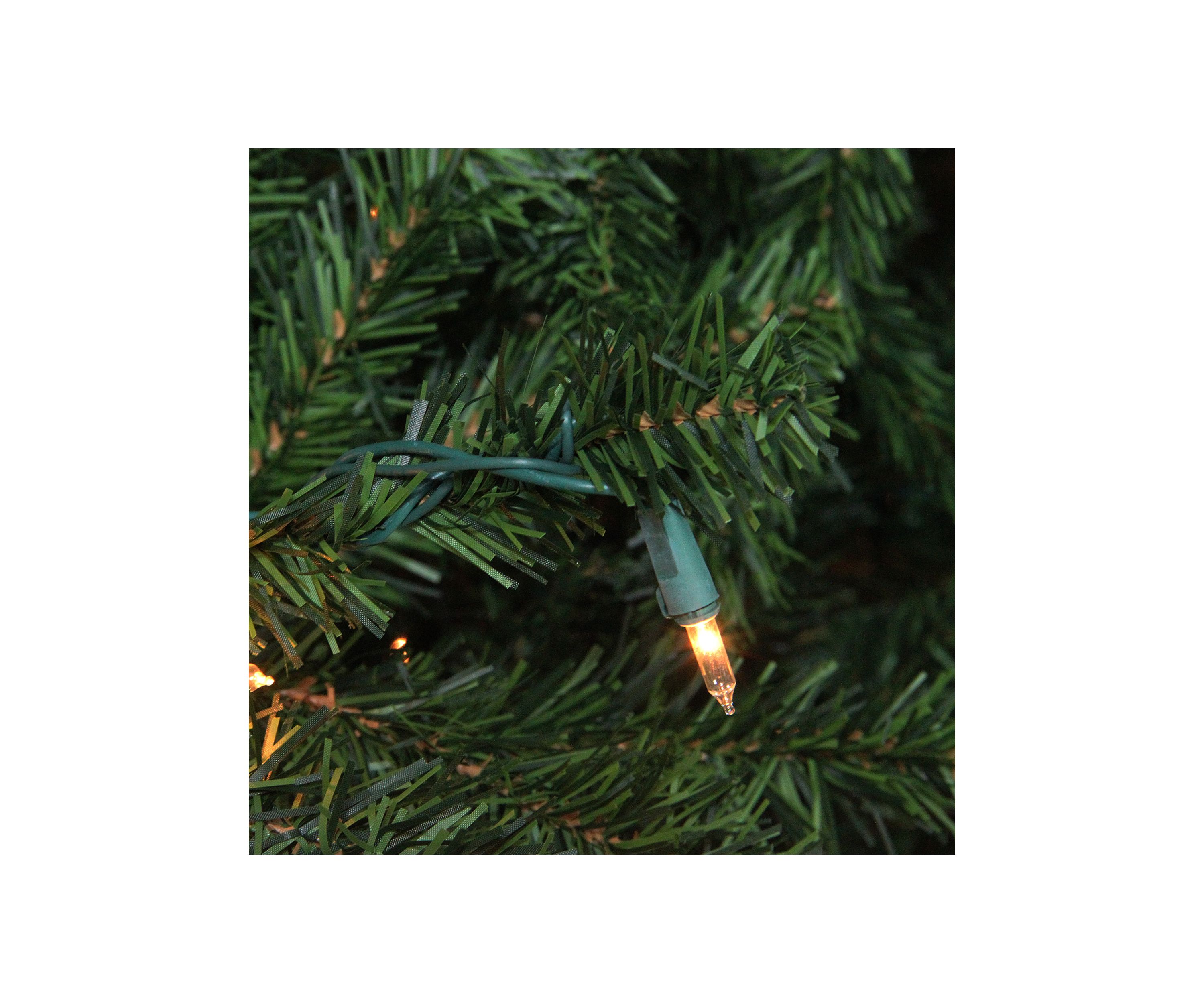 12 Pre-Lit 2-Tone Canadian Pine Commercial Artificial Christmas Tree - Warm White Lights