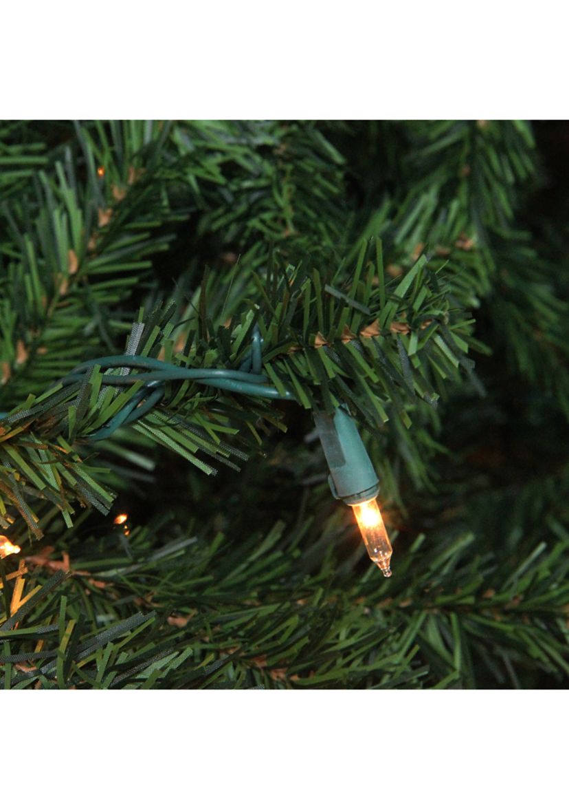 12 Pre-Lit 2-Tone Canadian Pine Commercial Artificial Christmas Tree - Warm White Lights