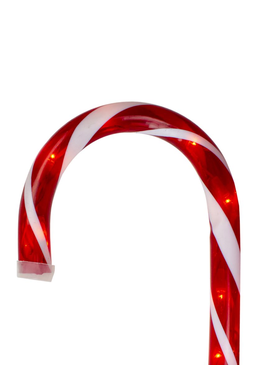 Set of 3 Lighted Candy Cane Outdoor Christmas Decorations 28Inch
