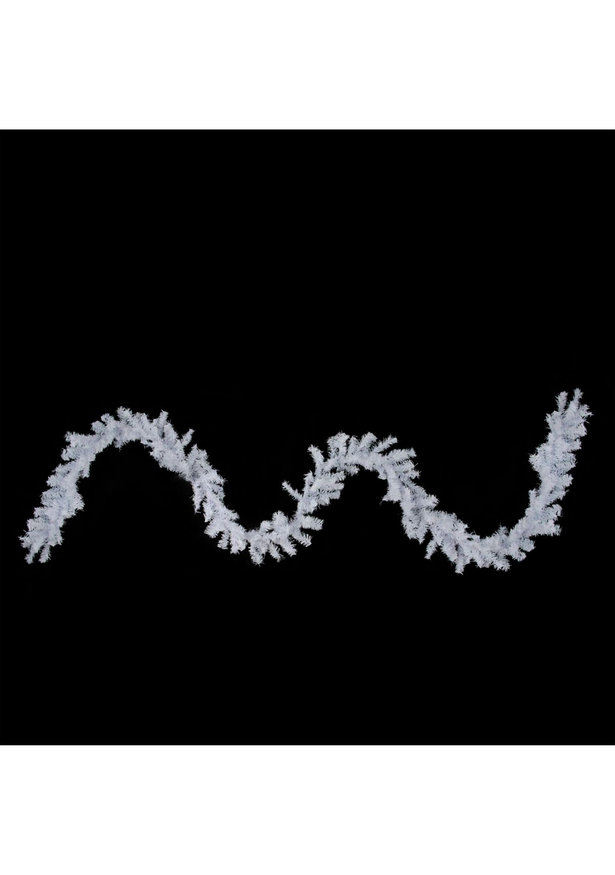 100 x 10Inch Commercial White Canadian Pine Artificial Christmas Garland  Unlit