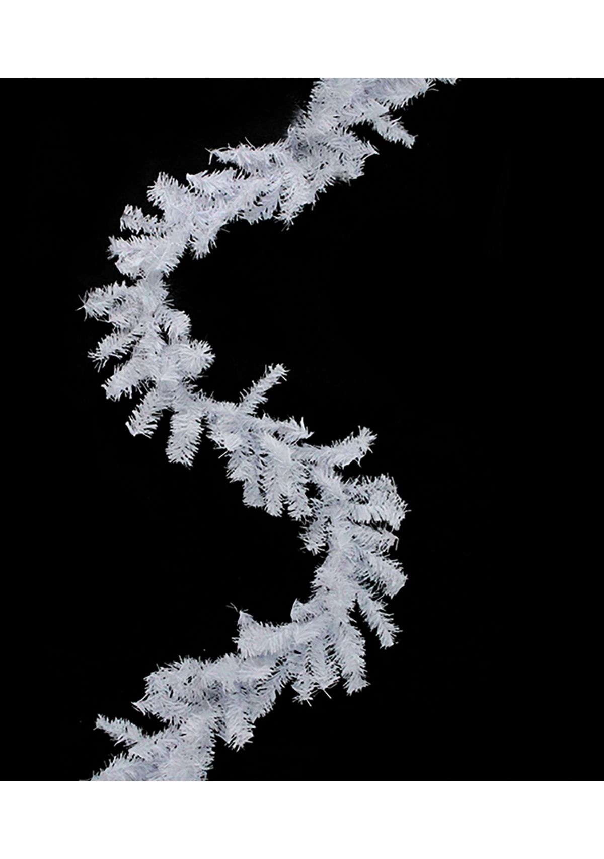 100 x 10Inch Commercial White Canadian Pine Artificial Christmas Garland  Unlit