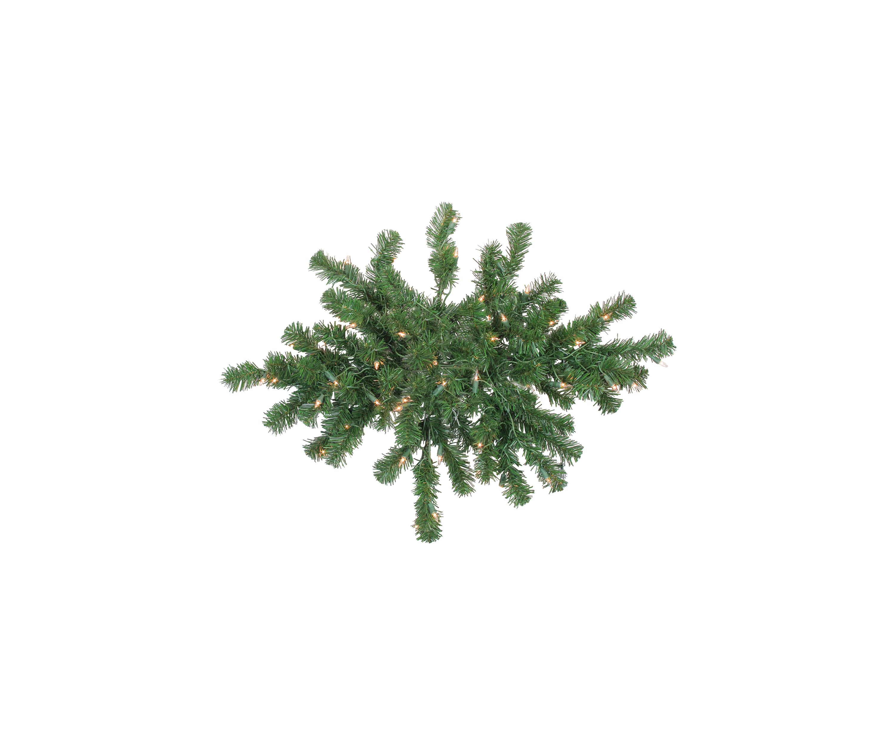 28 Pre-Lit Windsor Pine Artificial Christmas Swag - Clear Lights