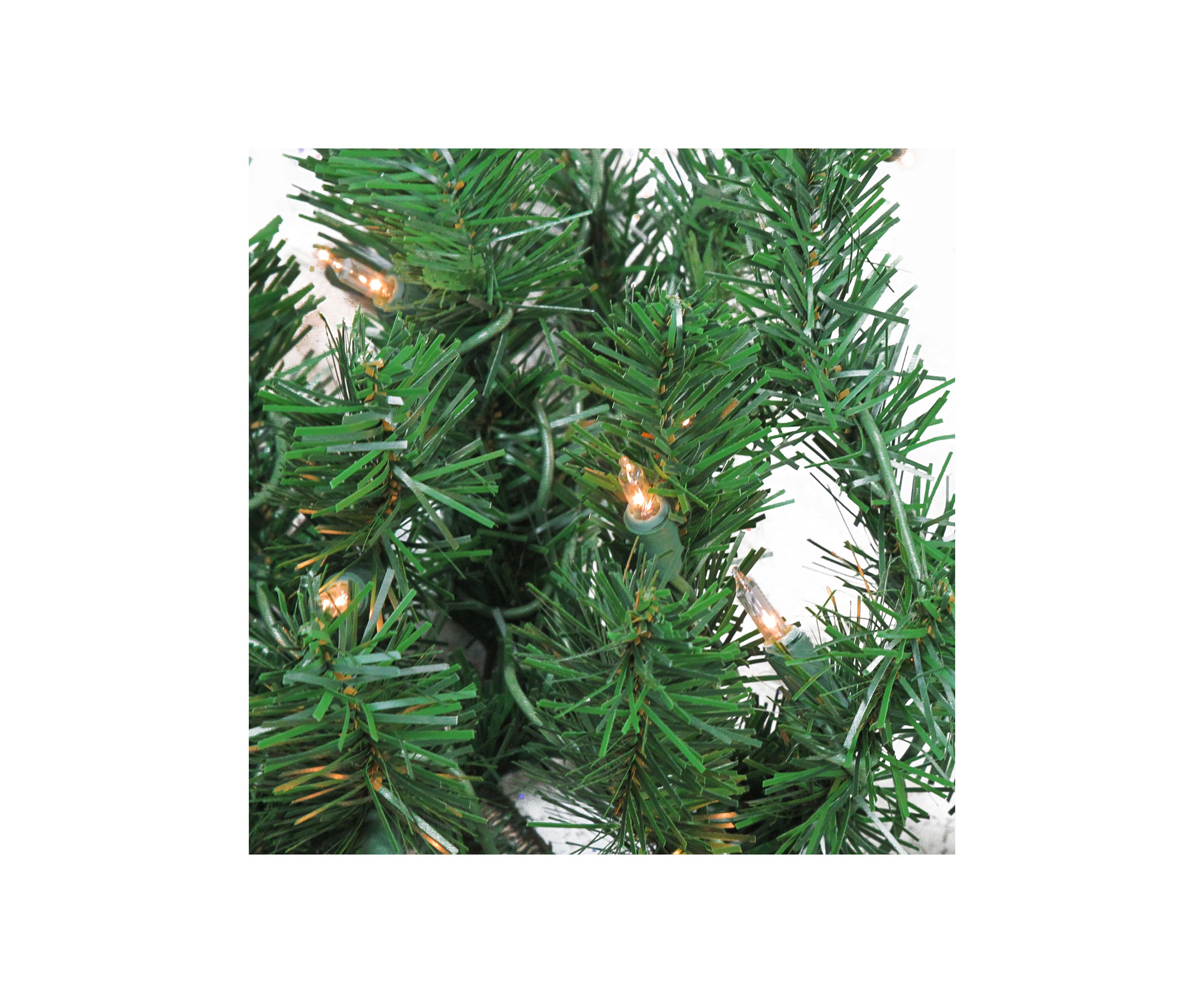 28 Pre-Lit Windsor Pine Artificial Christmas Swag - Clear Lights