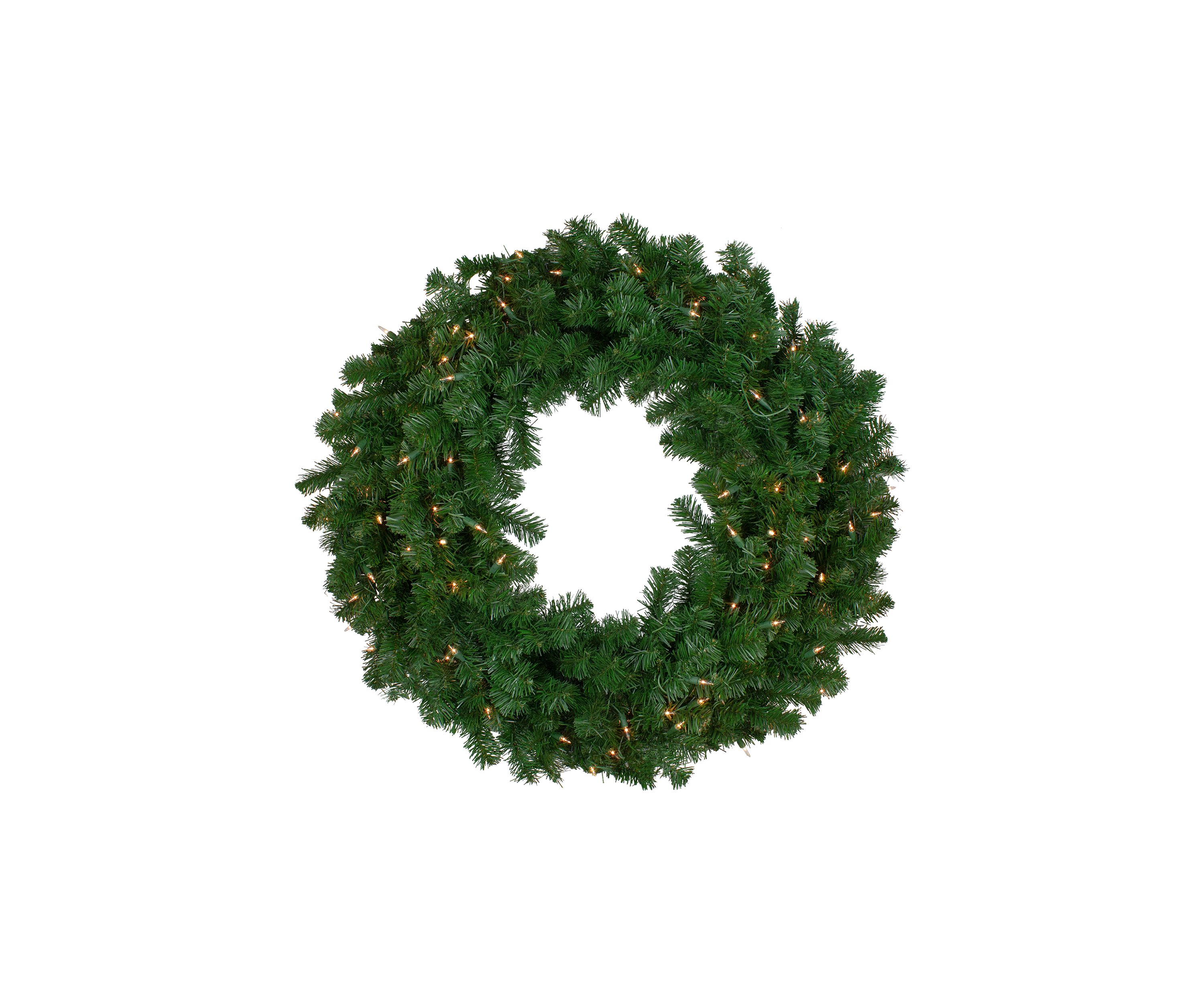 Pre-Lit Deluxe Windsor Pine Artificial Christmas Wreath - 36-Inch  Clear Lights