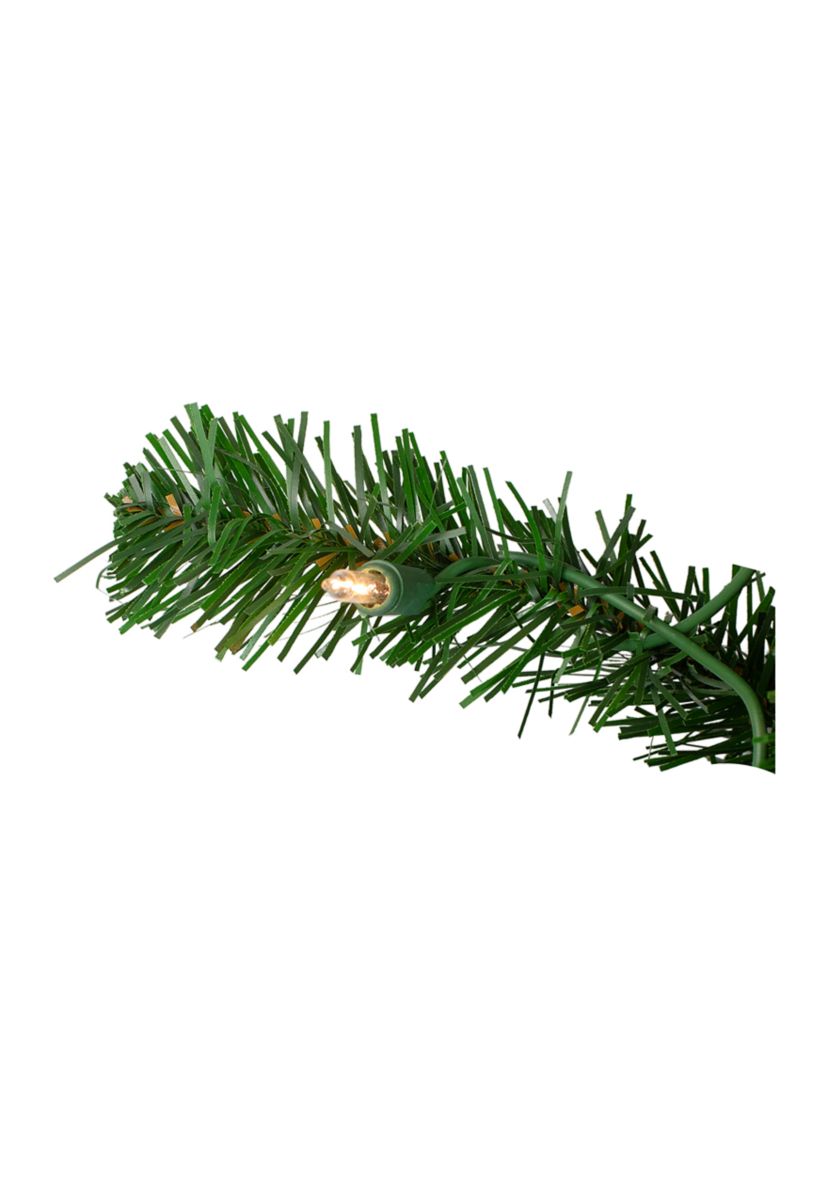 Pre-Lit Deluxe Windsor Pine Artificial Christmas Wreath - 36-Inch  Clear Lights