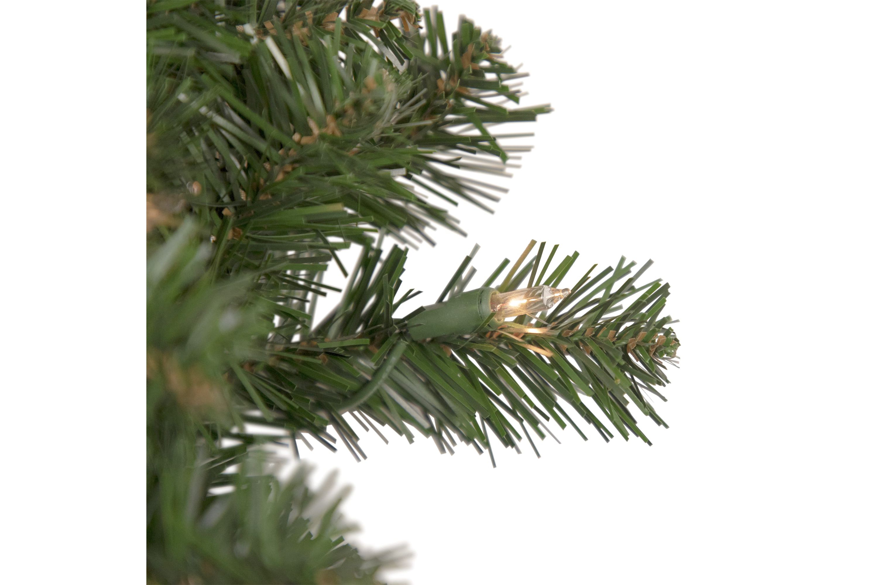 Green Deluxe Windsor Pine Artificial Christmas Wreath - 72" - Clear Lights