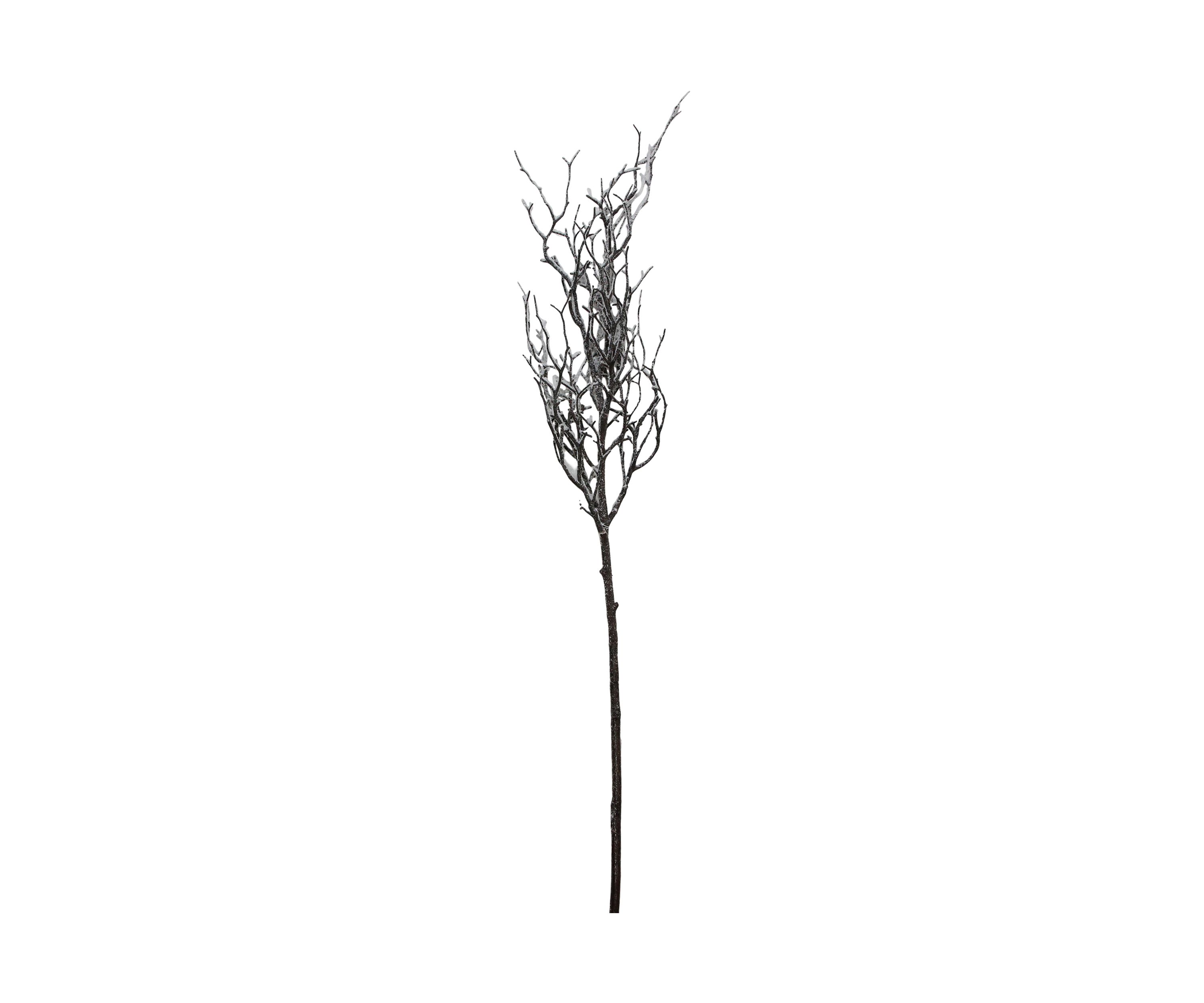 43Inch Brown and White Frosted Artificial Christmas Poplar Tree Branch