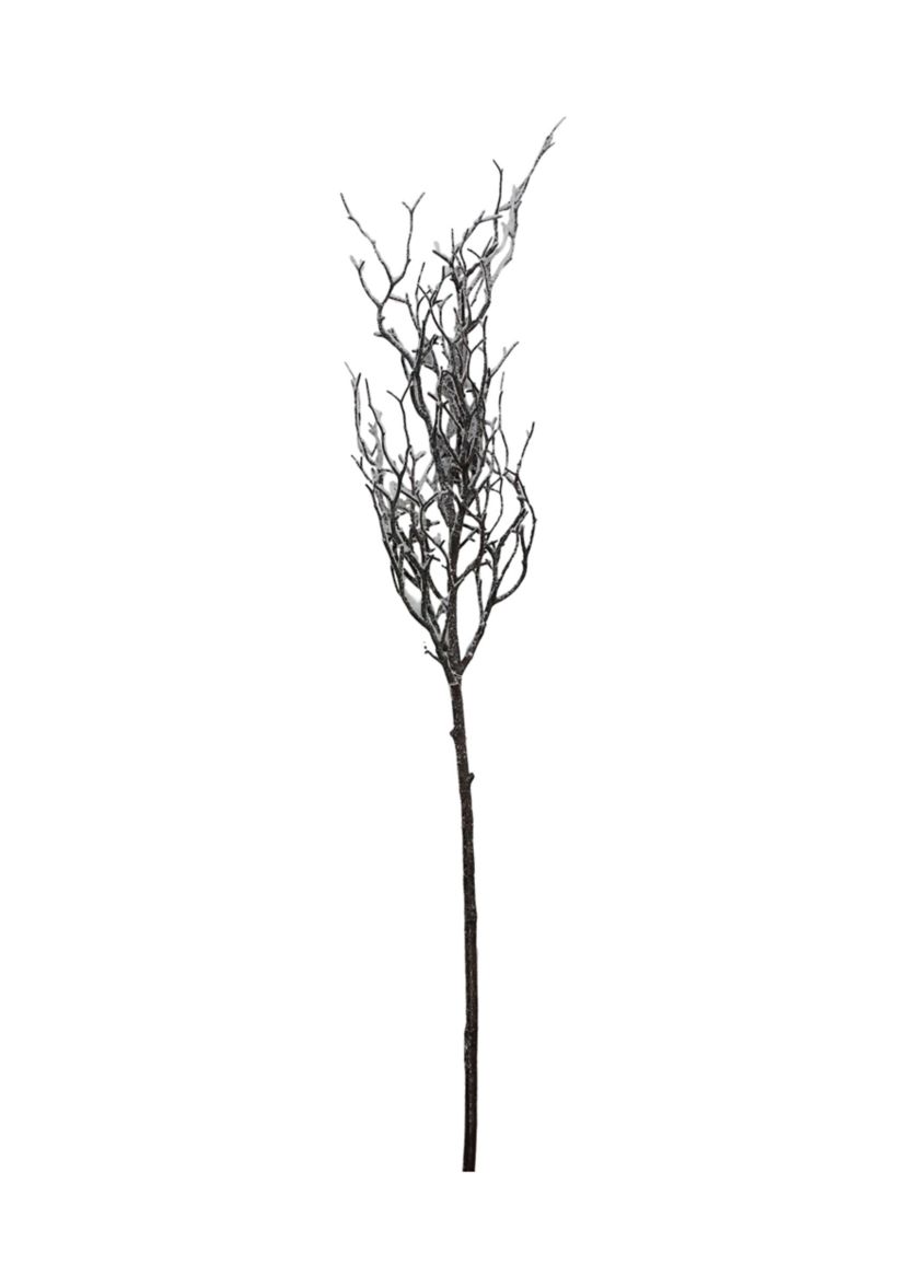 43Inch Brown and White Frosted Artificial Christmas Poplar Tree Branch